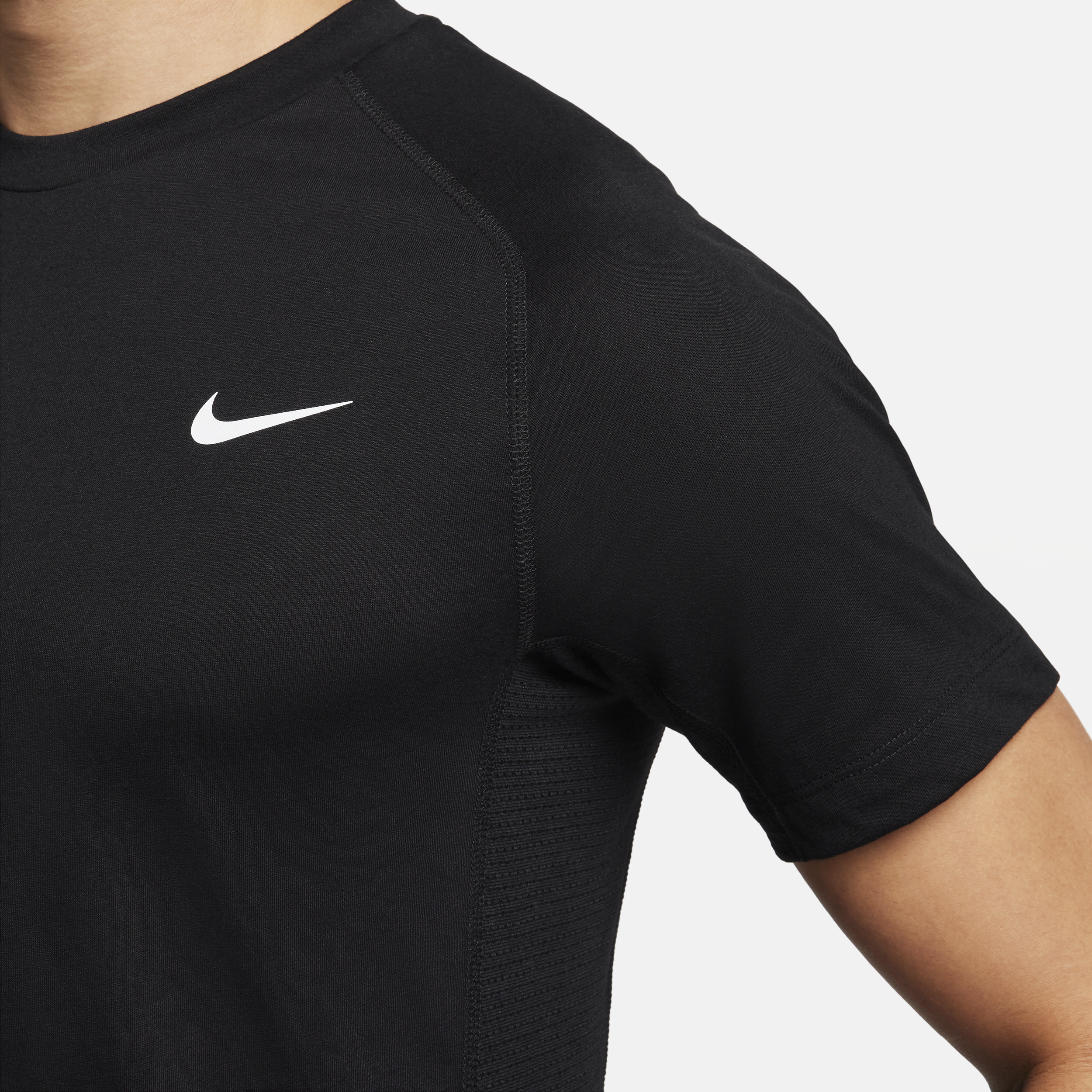 Nike Flex Rep Dri-FIT fitnesstop met korte mouwen voor heren Zwart