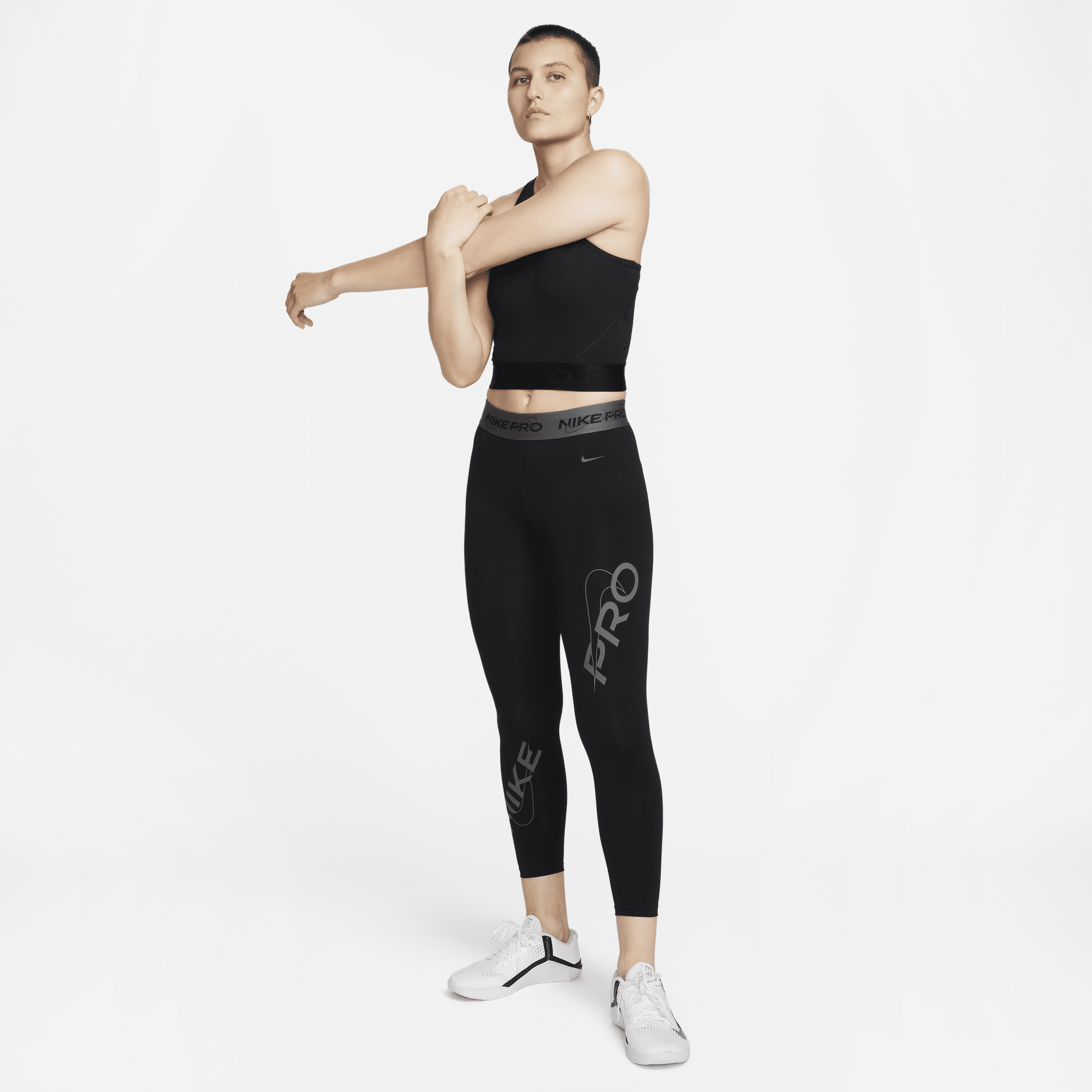 Nike Pro Dri-FIT croptop voor dames Zwart