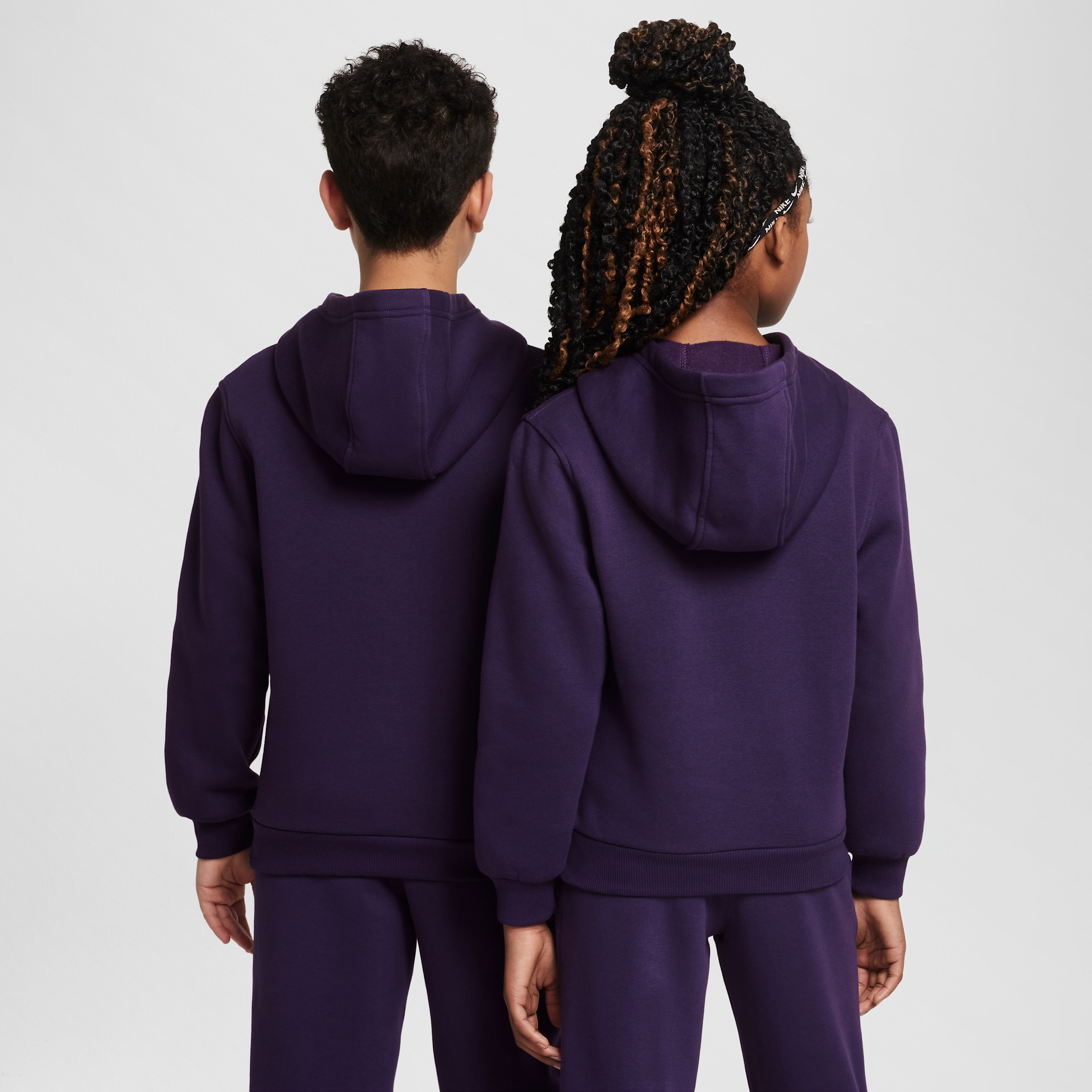 Thumbnail - Kylian Mbappé Club Fleece Fußball-Hoodie (ältere Kinder) - Lila