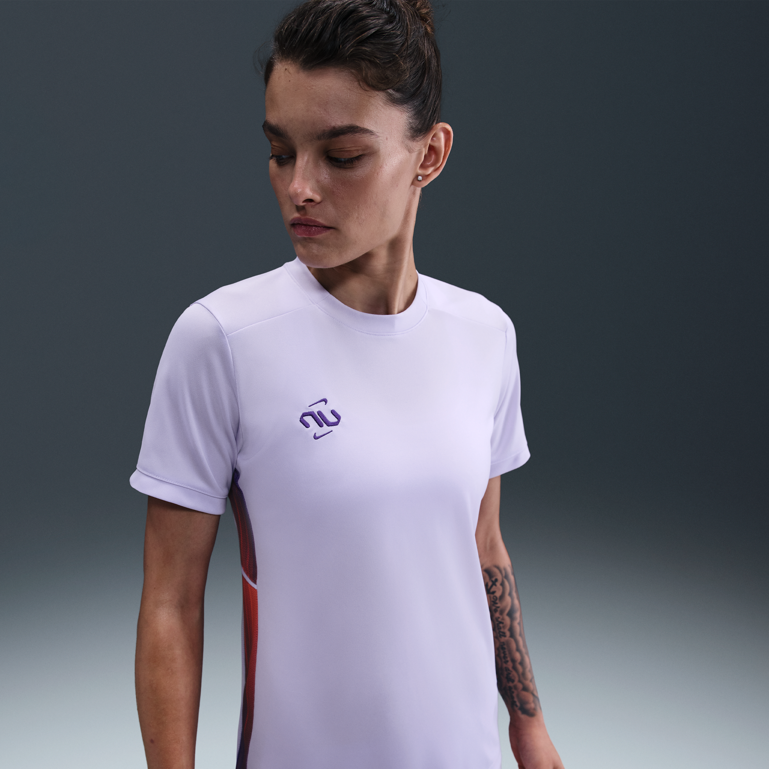 Thumbnail - Nike United Academy Dri-FIT Kurzarm-Fußballoberteil (Damen) - Lila