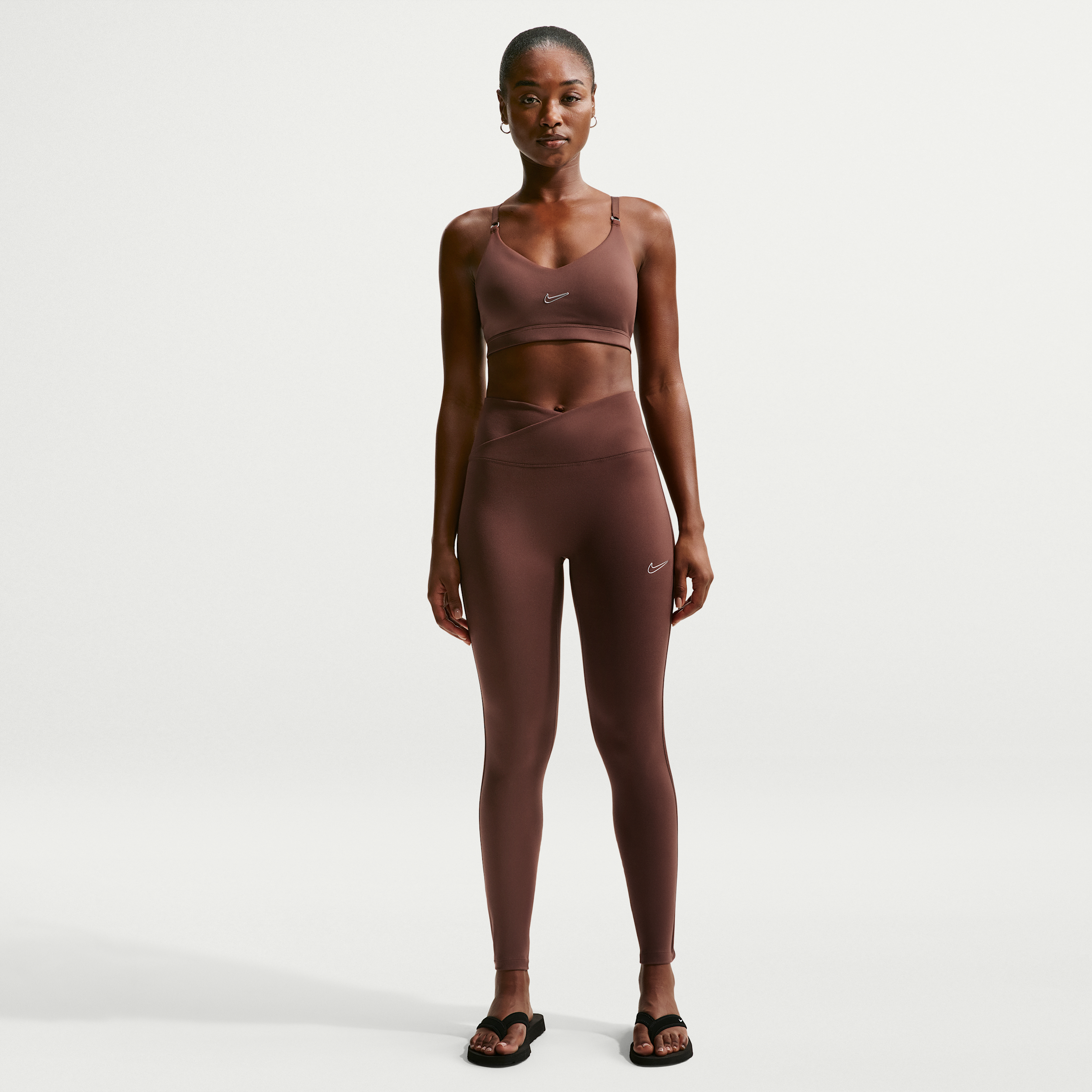 Leggings a vita alta Dri-FIT Nike One – Donna - Marrone