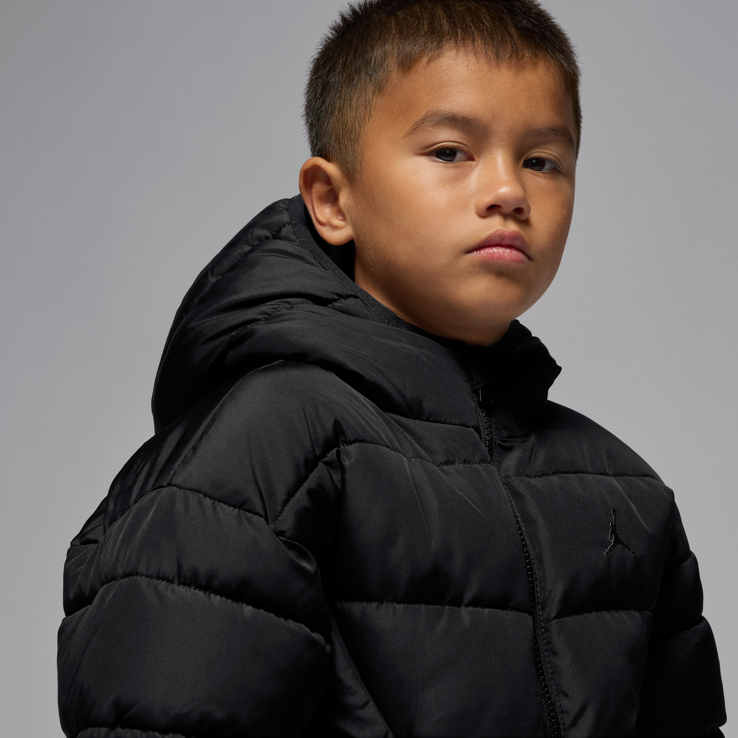 Thumbnail - Jordan Brooklyn Puffer-Jacke (jüngere Kinder) - Schwarz