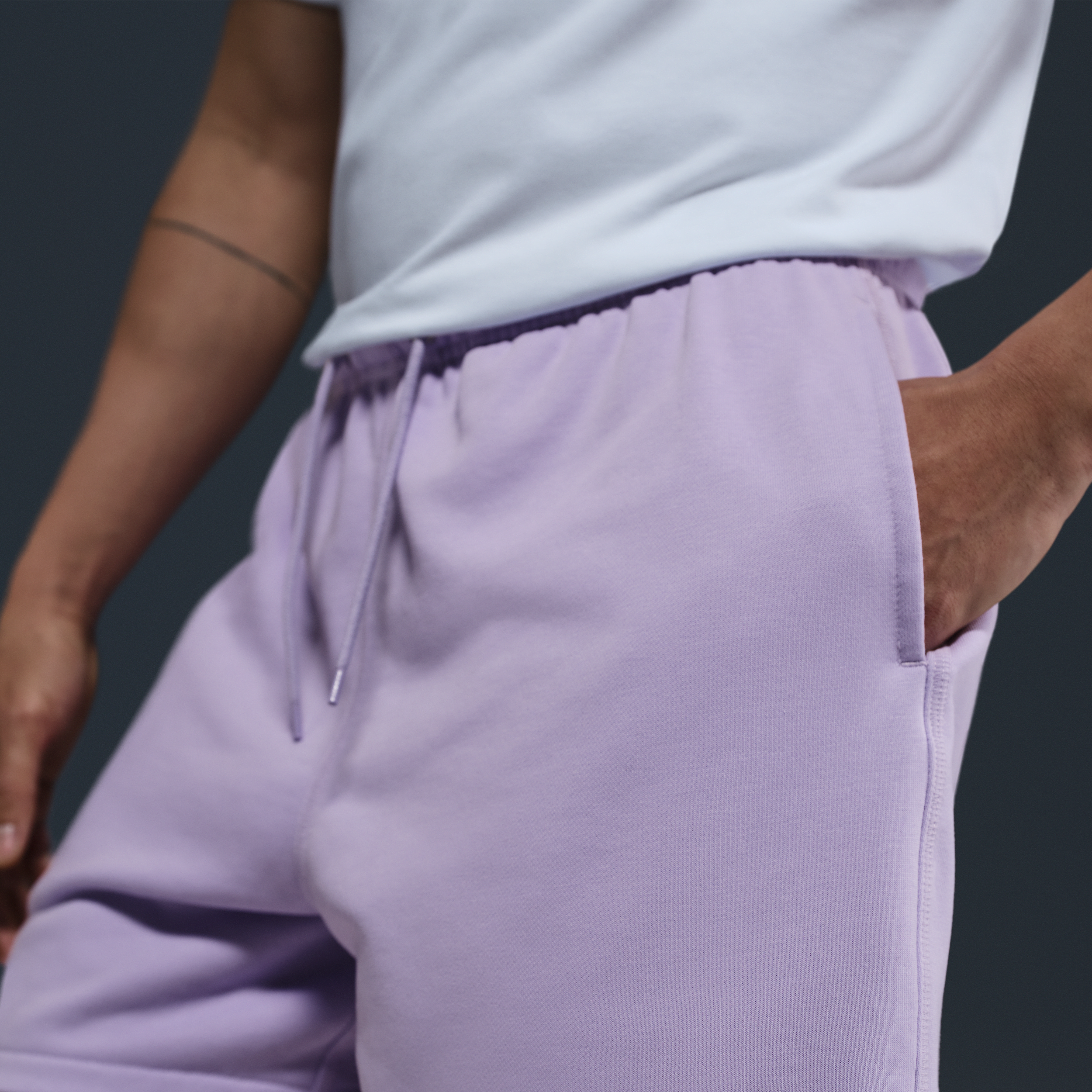 Short en molleton Flow Nike Club pour homme - Pourpre