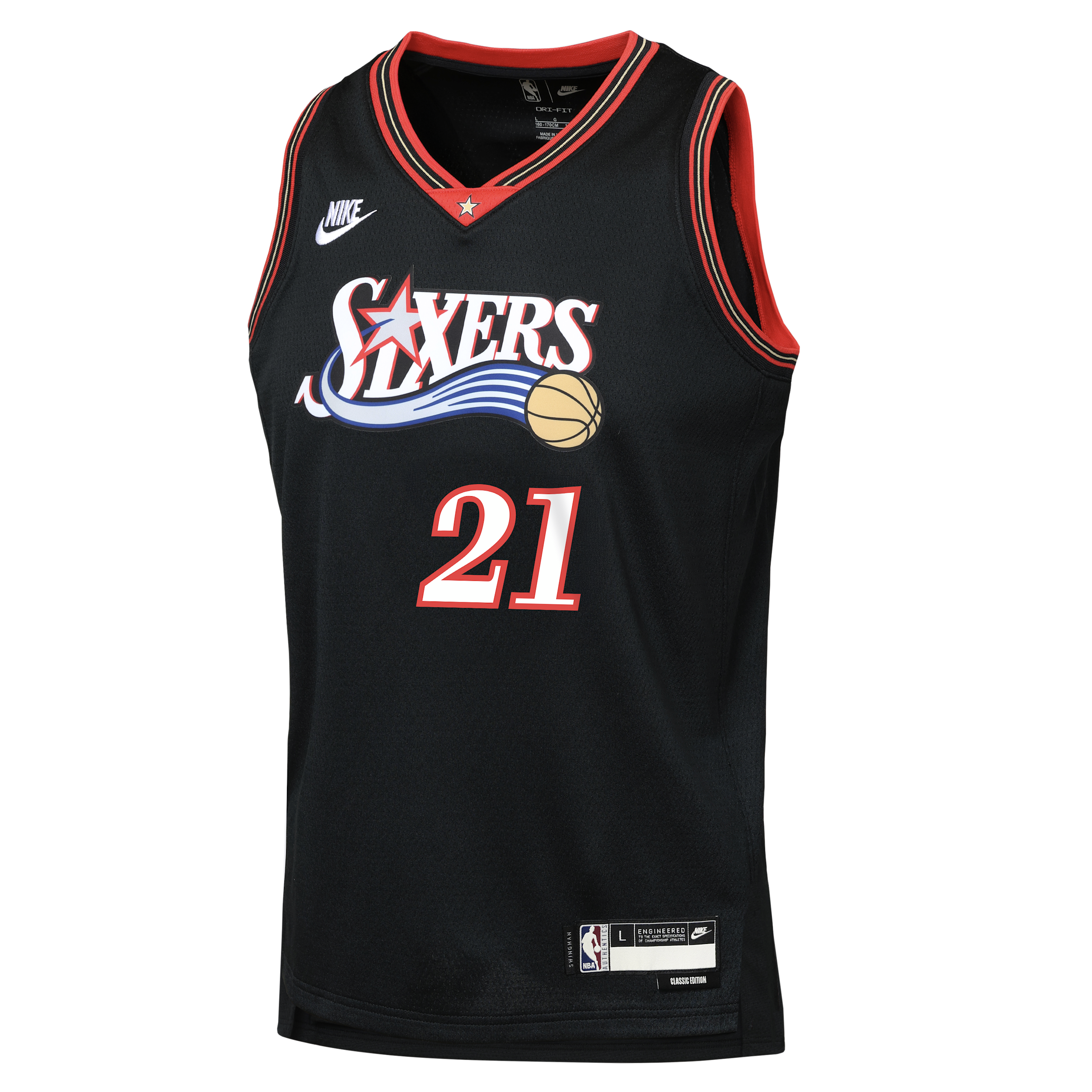 Maglia Swingman Nike NBA Cleveland Cavaliers Hardwood Classics – Ragazzo/a - Nero