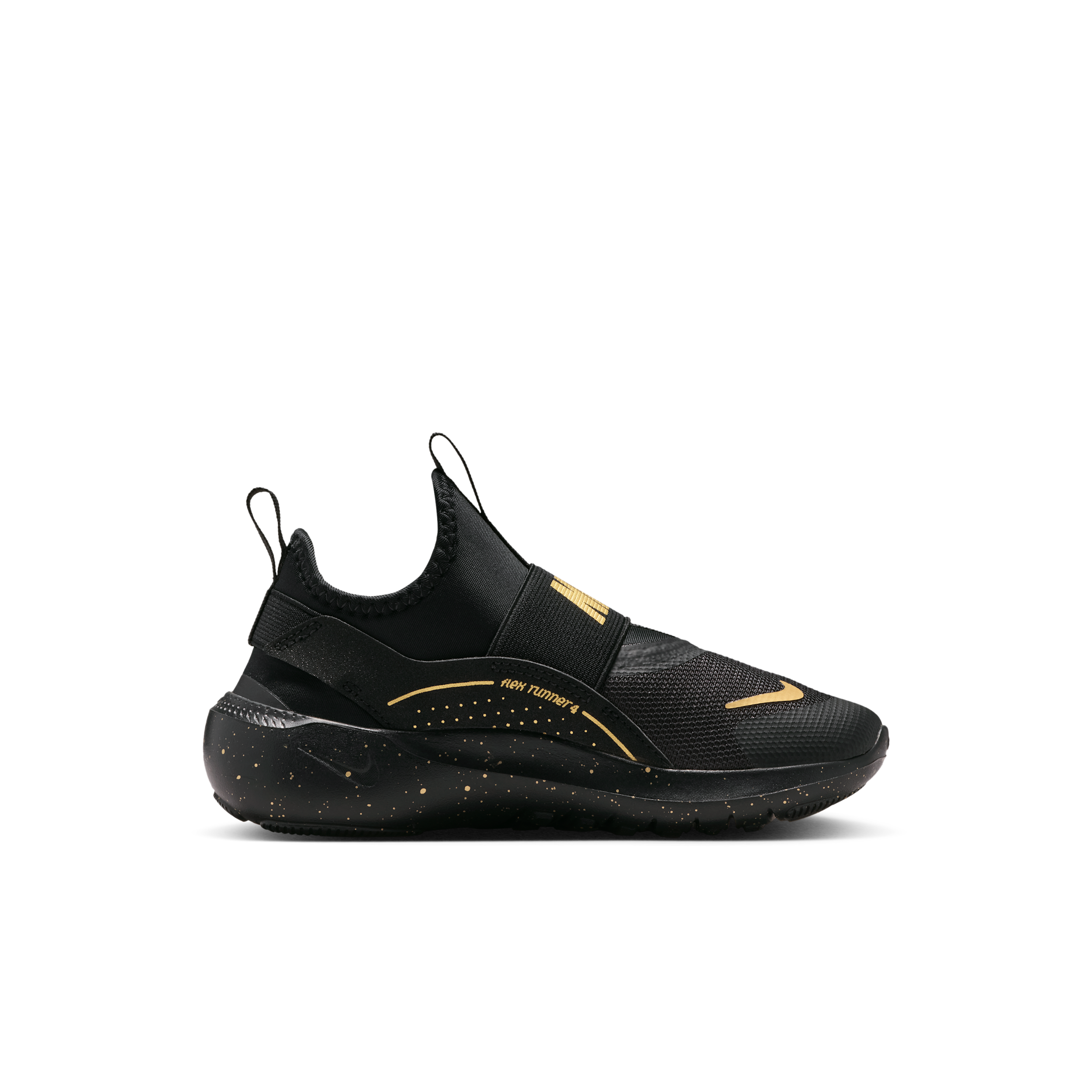 Nike Flex Runner 4 PS 'Black Metallic Gold' | Kid's Size 12 - IM6736-001