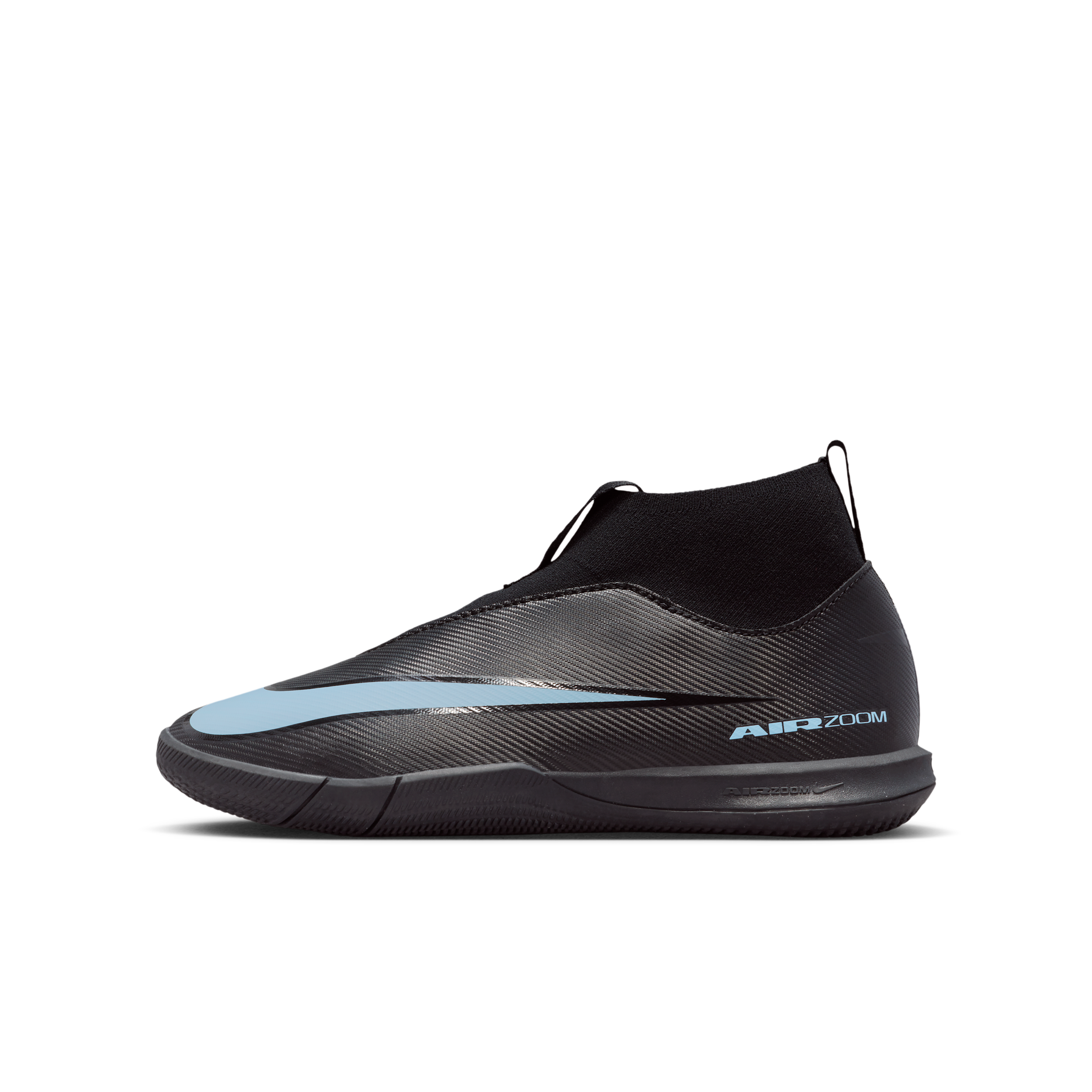Nike Jr. Mercurial Superfly 10 Academy Younger/Older Kids’ Indoor Court High-Top Football Shoes – Black Nike Jr. Mercurial Superfly 10 Academy Younger/Older Kids’ Indoor Court High-Top Football Shoes – Black