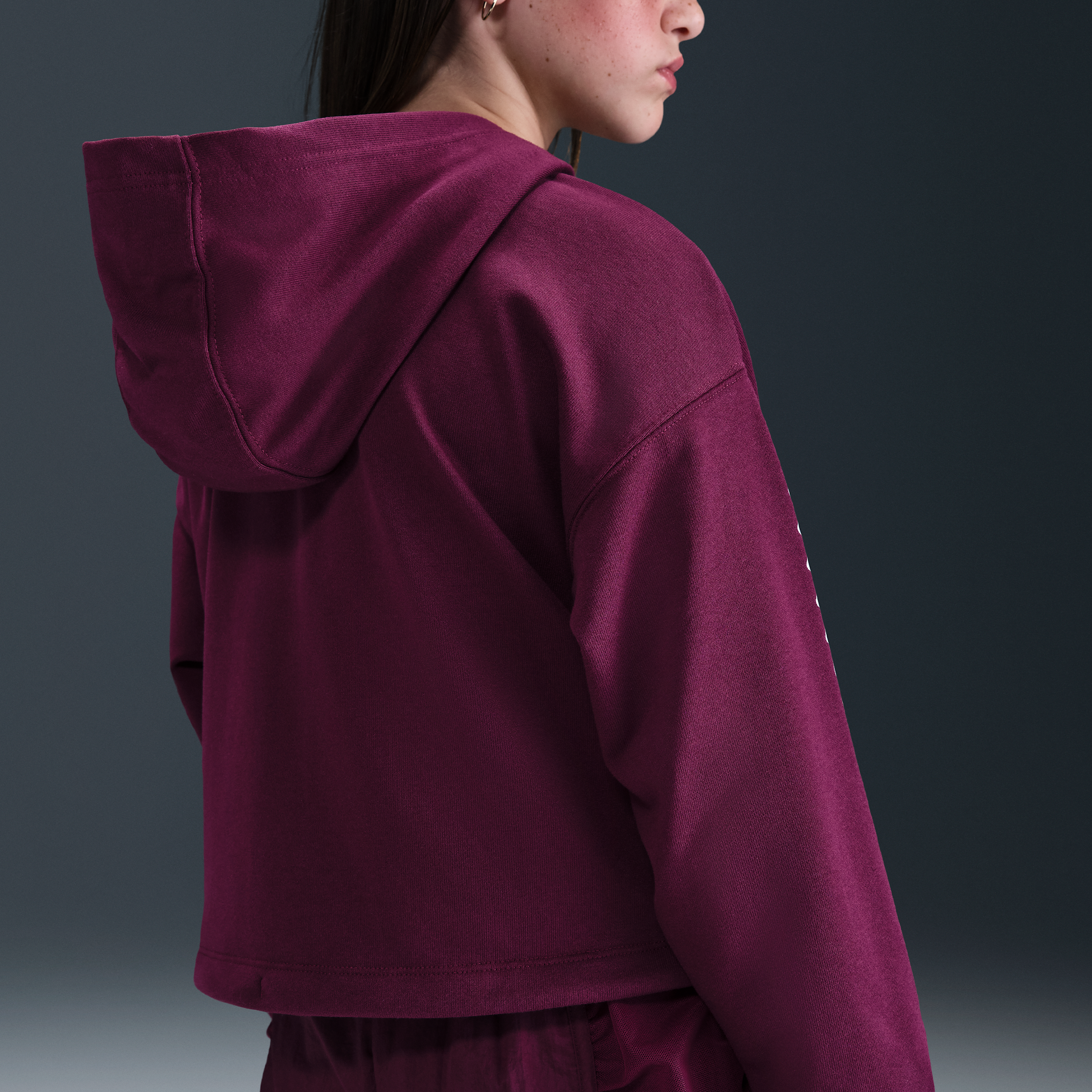 Thumbnail - Nike Dri-FIT Fleece-Hoodie (Mädchen) - Rot