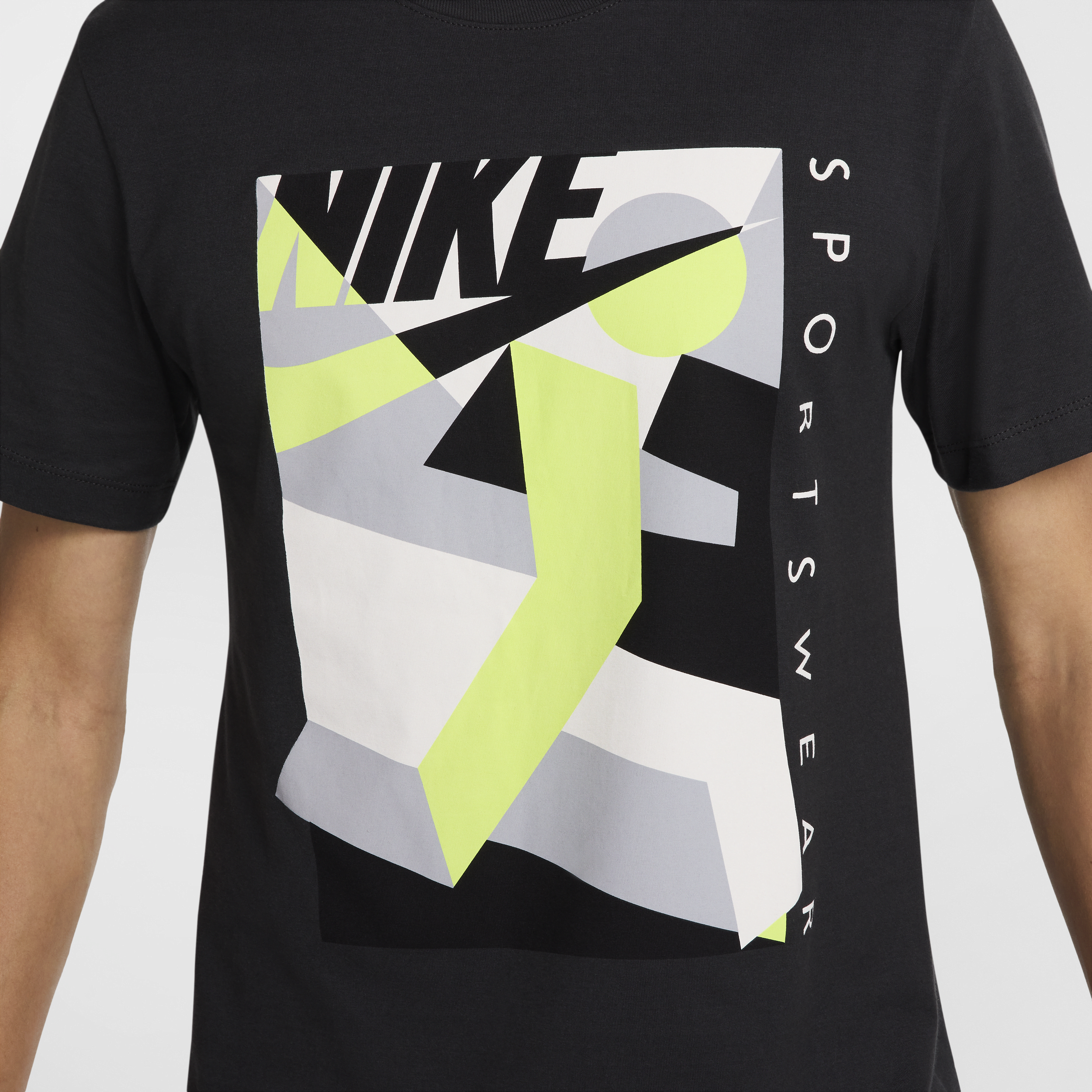 T-shirt à col ras-du-cou Nike Sportswear pour homme - Noir