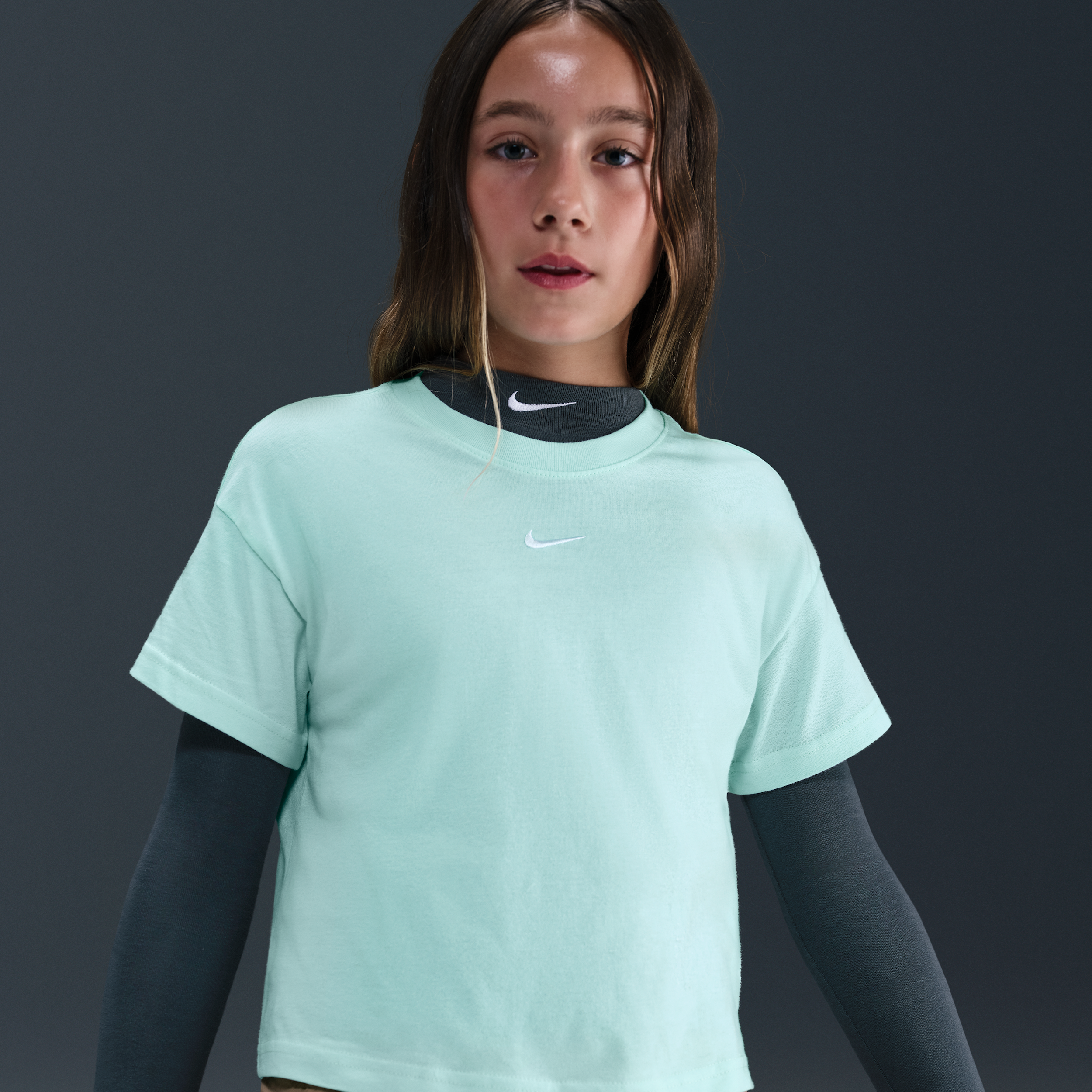 Thumbnail - Nike Essential T-Shirt (ältere Kinder, Mädchen) - Grün