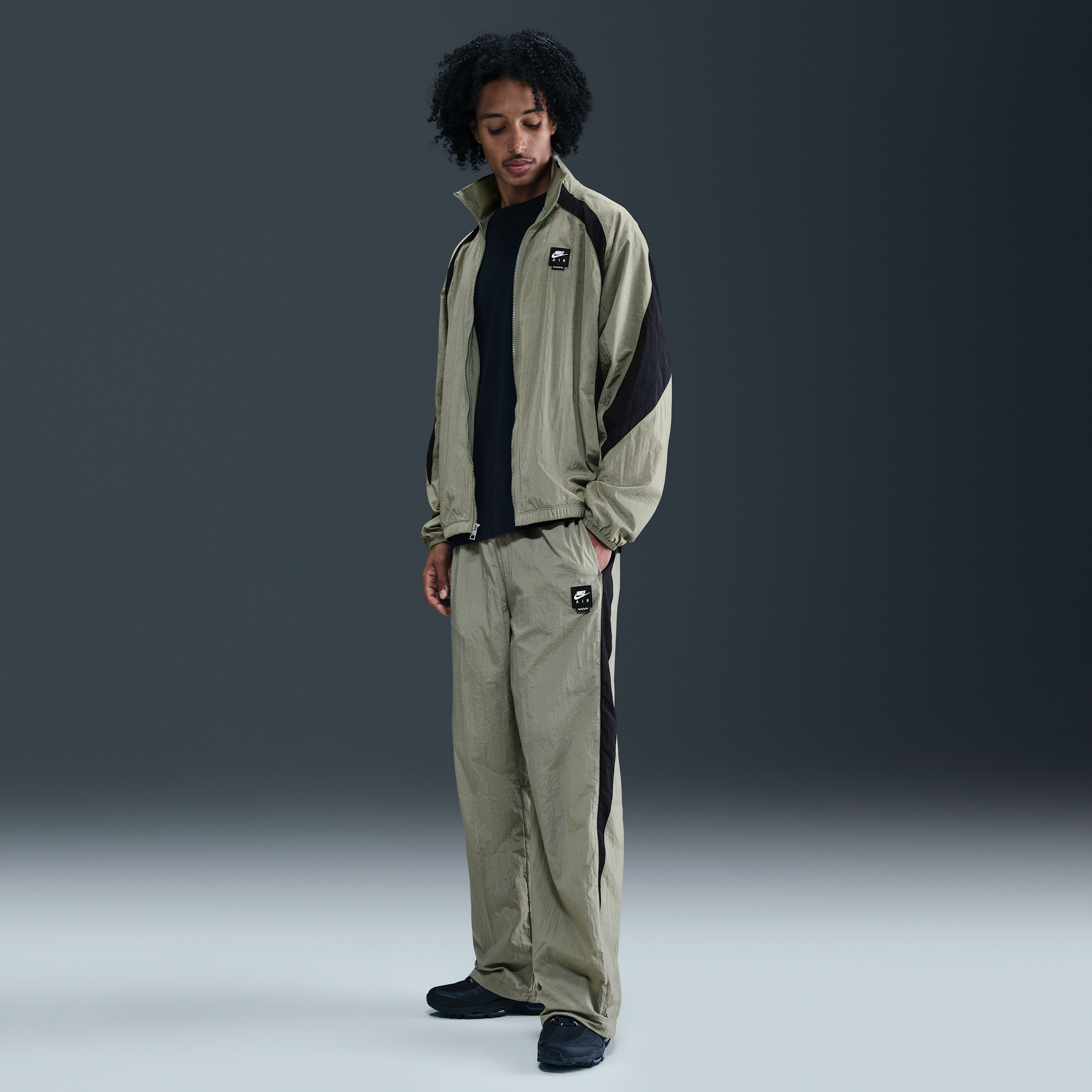 Nike Air Men's Woven Tracksuit Bottoms - Green