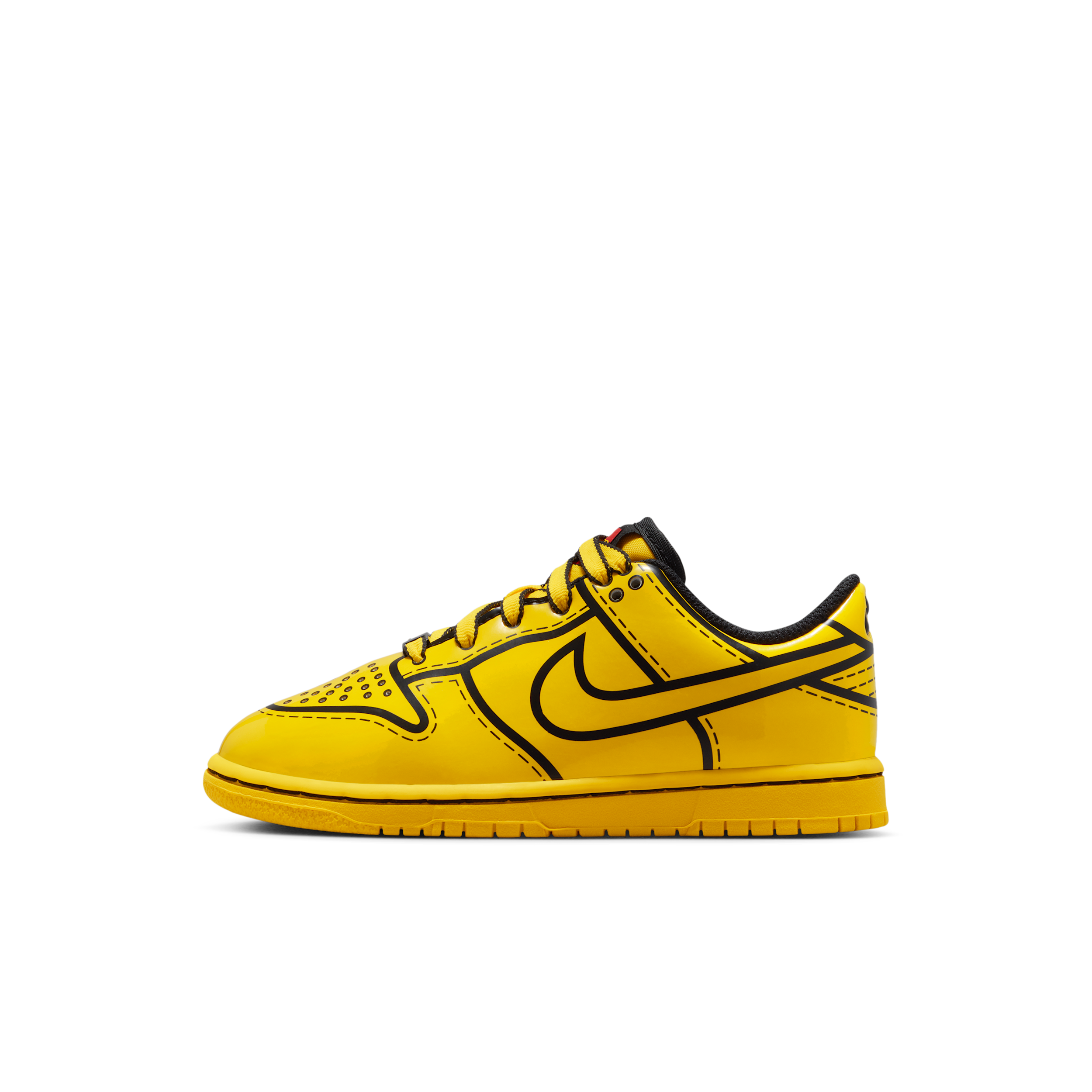 Nike Dunk Low kindersneaker geel