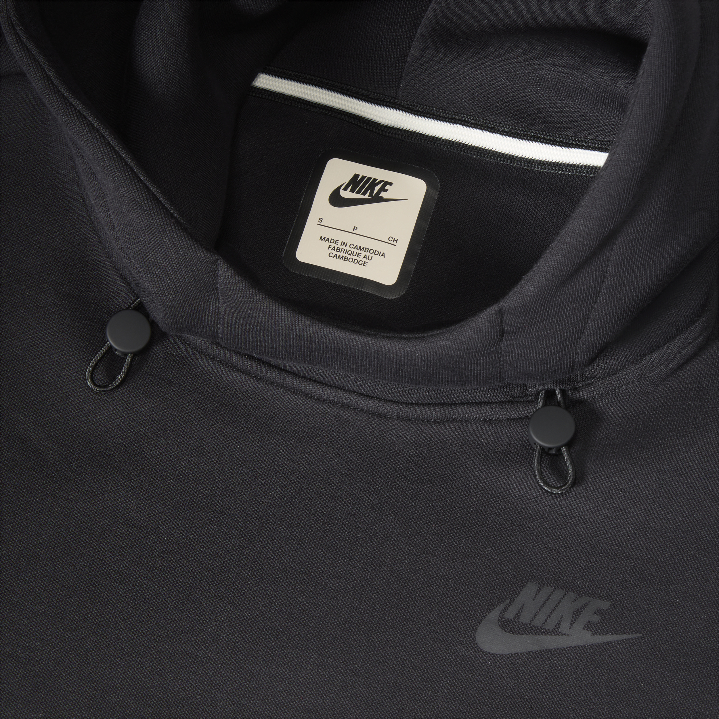 Sweat à capuche oversize Nike Sportswear Tech Fleece pour femme - Noir