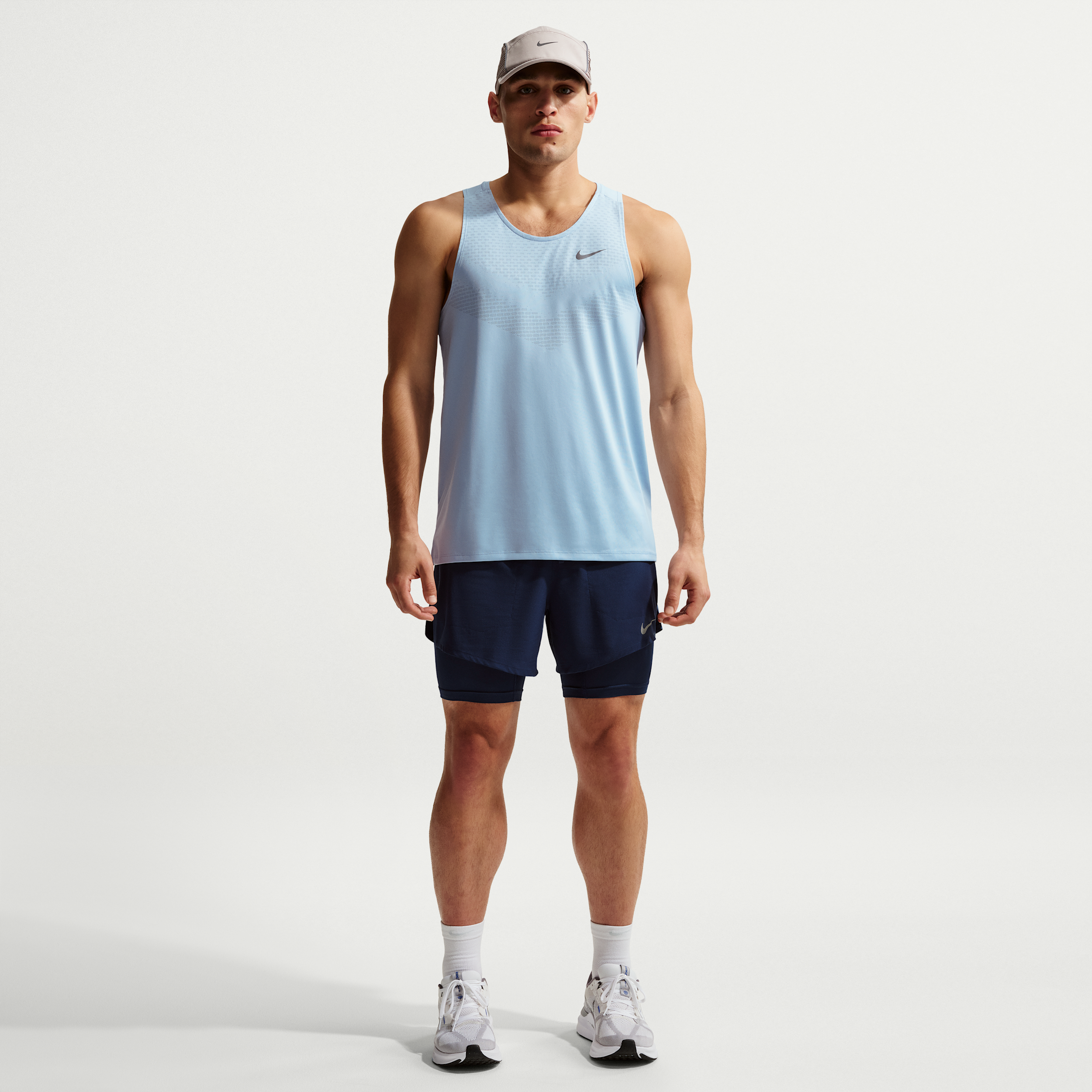 Shorts da running Hybrid 13 cm Dri-FIT Nike Stride – Uomo - Blu