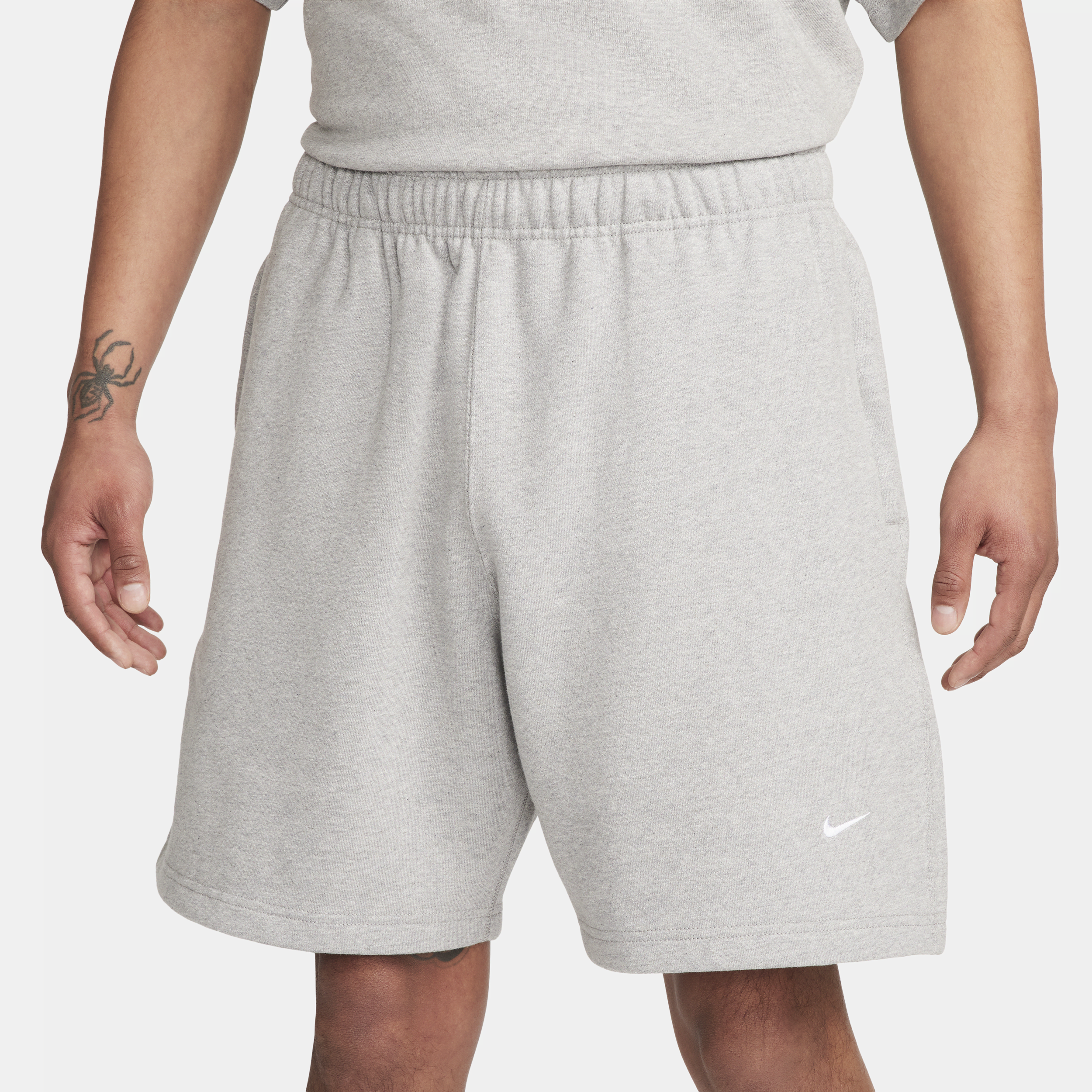 Nike Solo Swoosh fleeceshorts voor heren Grijs