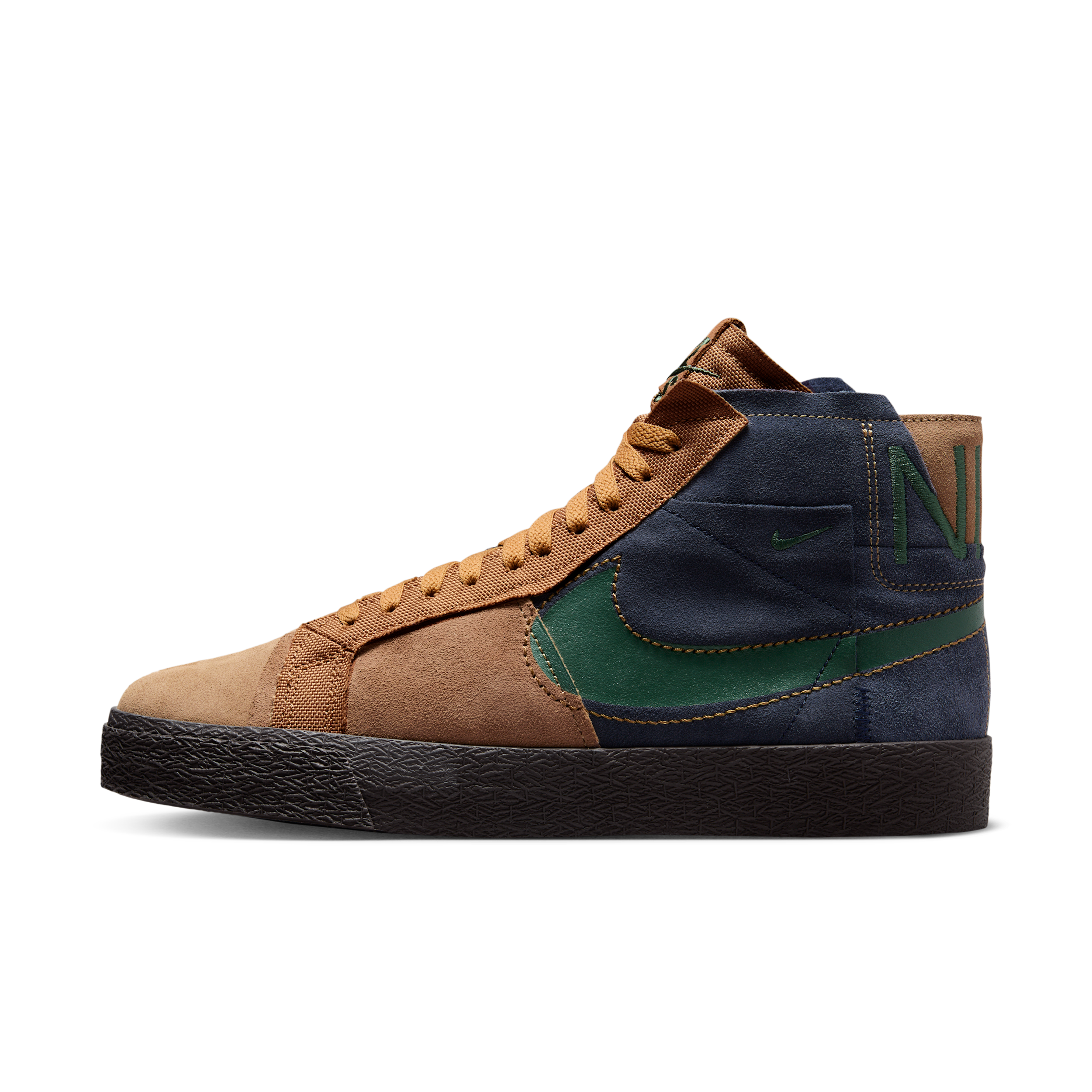 Nike SB Zoom Blazer Mid Premium Skate Shoes - Brown - FZ3306-200