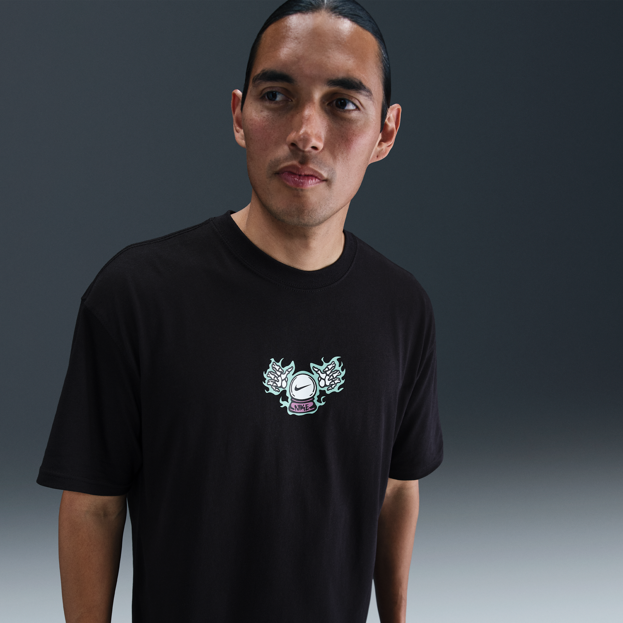 Nike Max90 T-Shirt - Black - Cotton