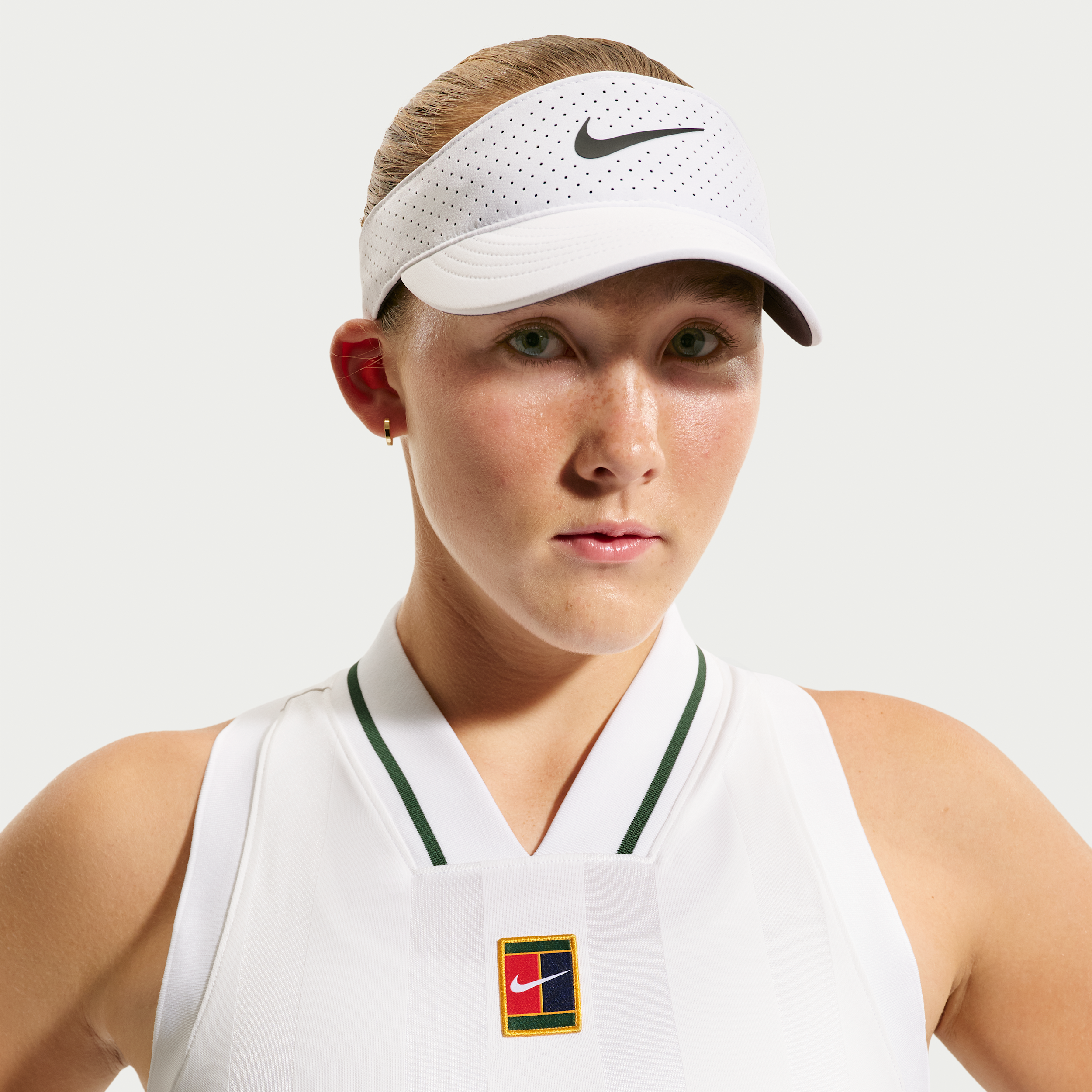 NikeCourt Slam Dri-FIT-tanktop til kvinder - hvid