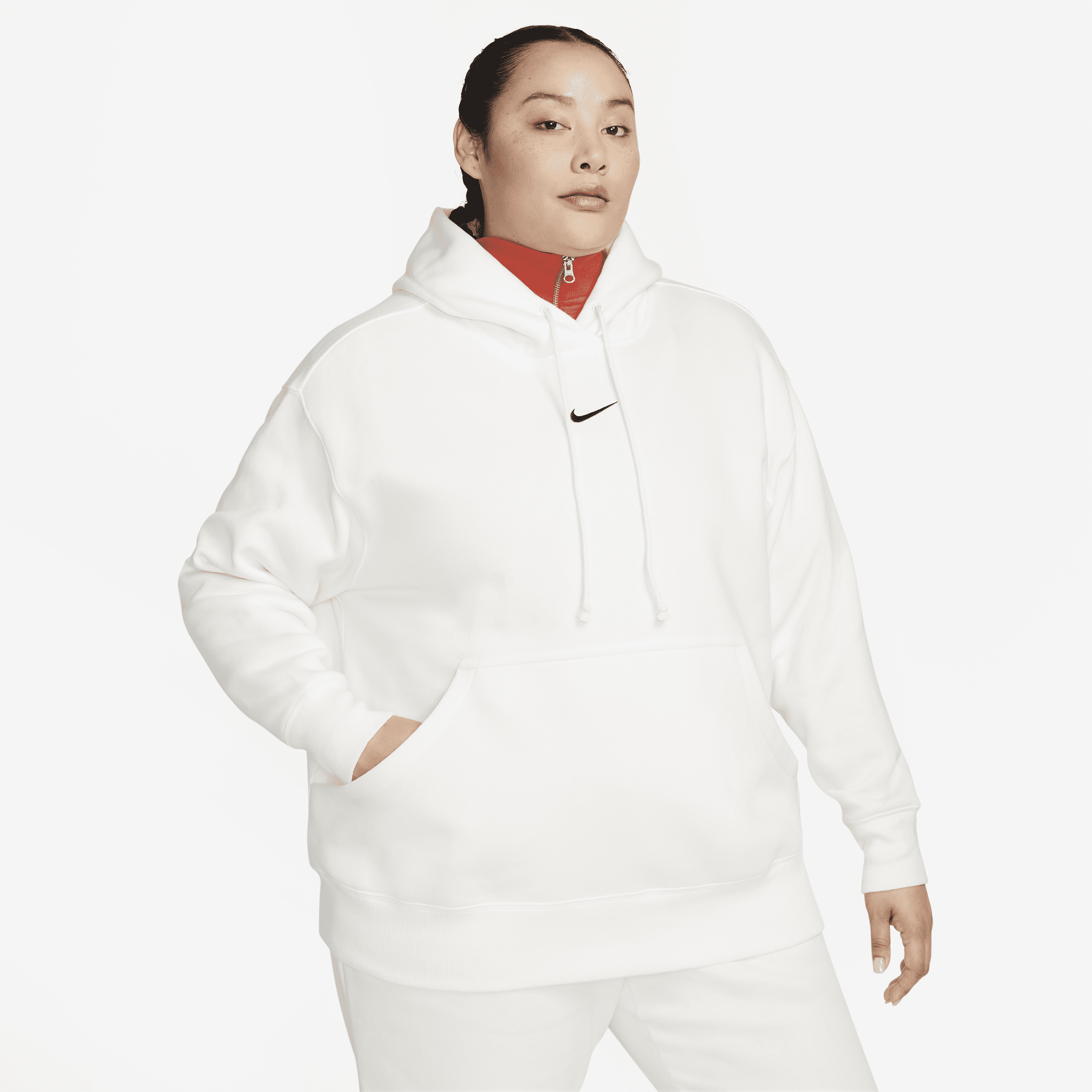 Thumbnail - Nike Phoenix Fleece Oversize-Hoodie für Damen - Weiß
