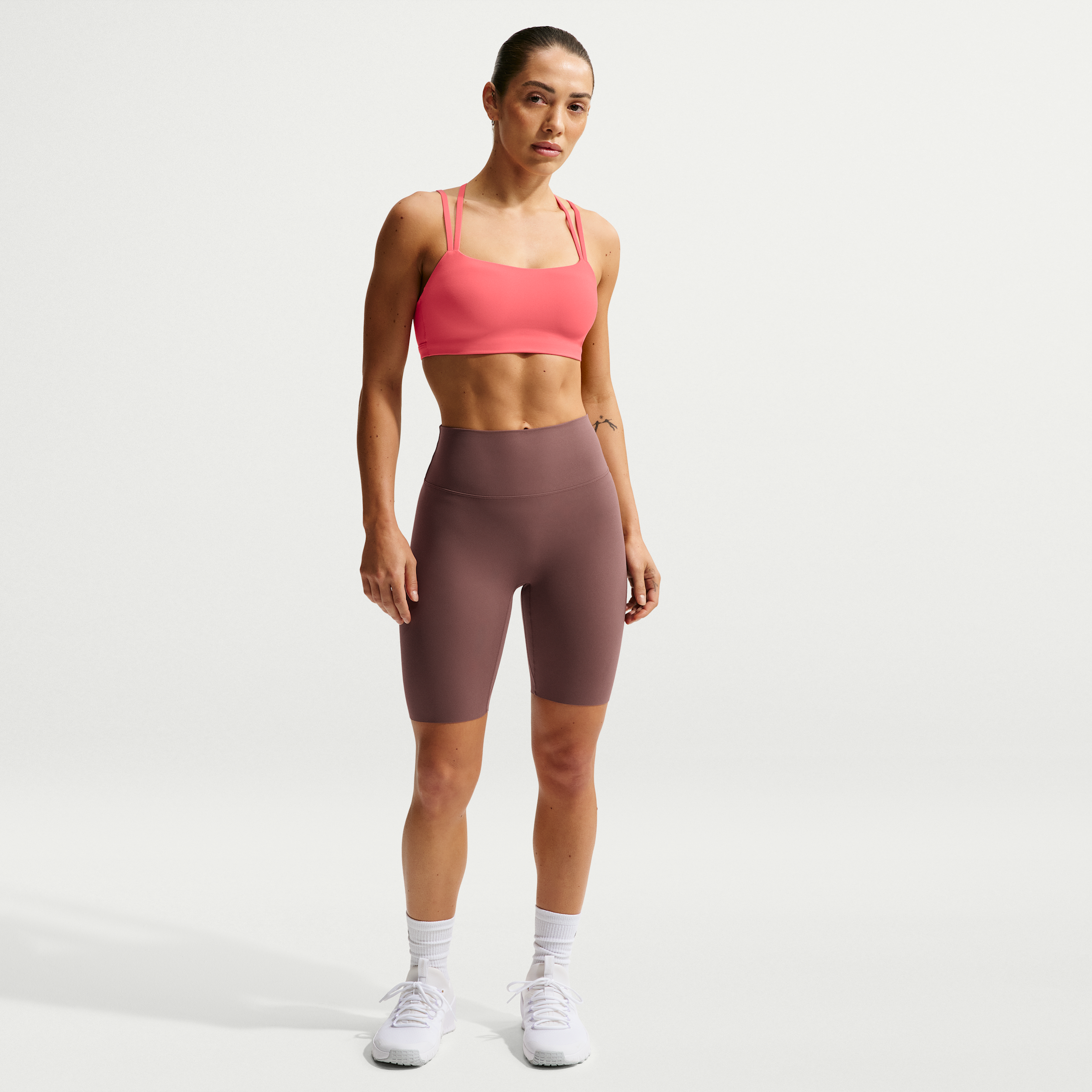 Shorts da ciclista 20 cm a vita alta Nike Zenvy – Donna - Viola