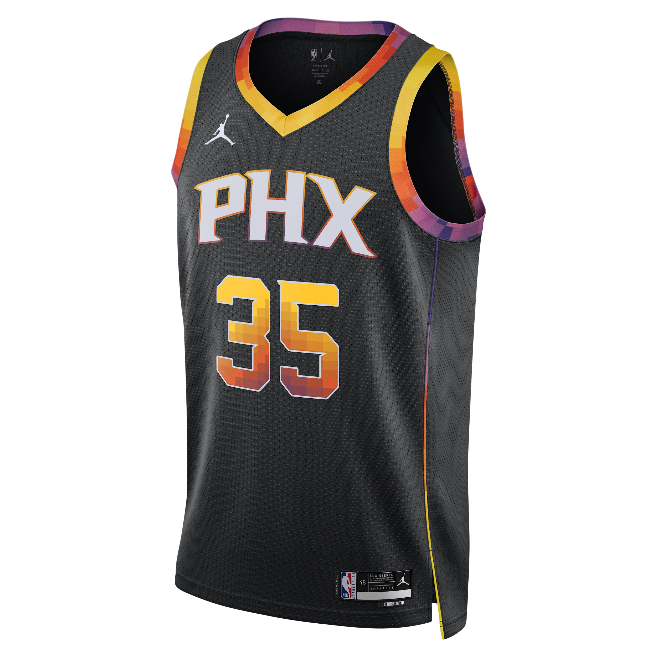 Maillot Jordan Dri-FIT NBA Swingman Phoenix Suns Statement Edition pour homme - Noir