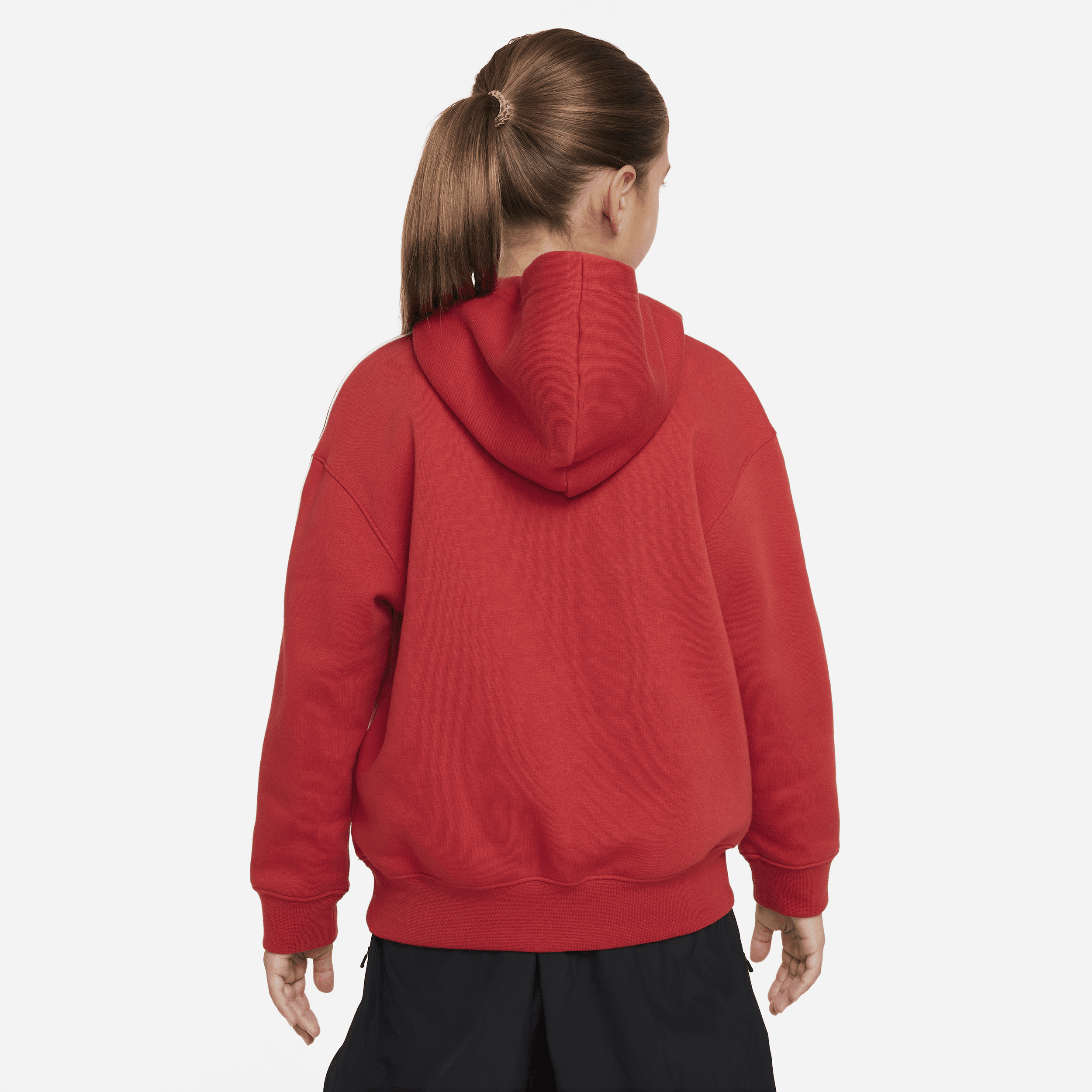 Nike Sportswear oversized fleecehoodie voor meisjes Rood