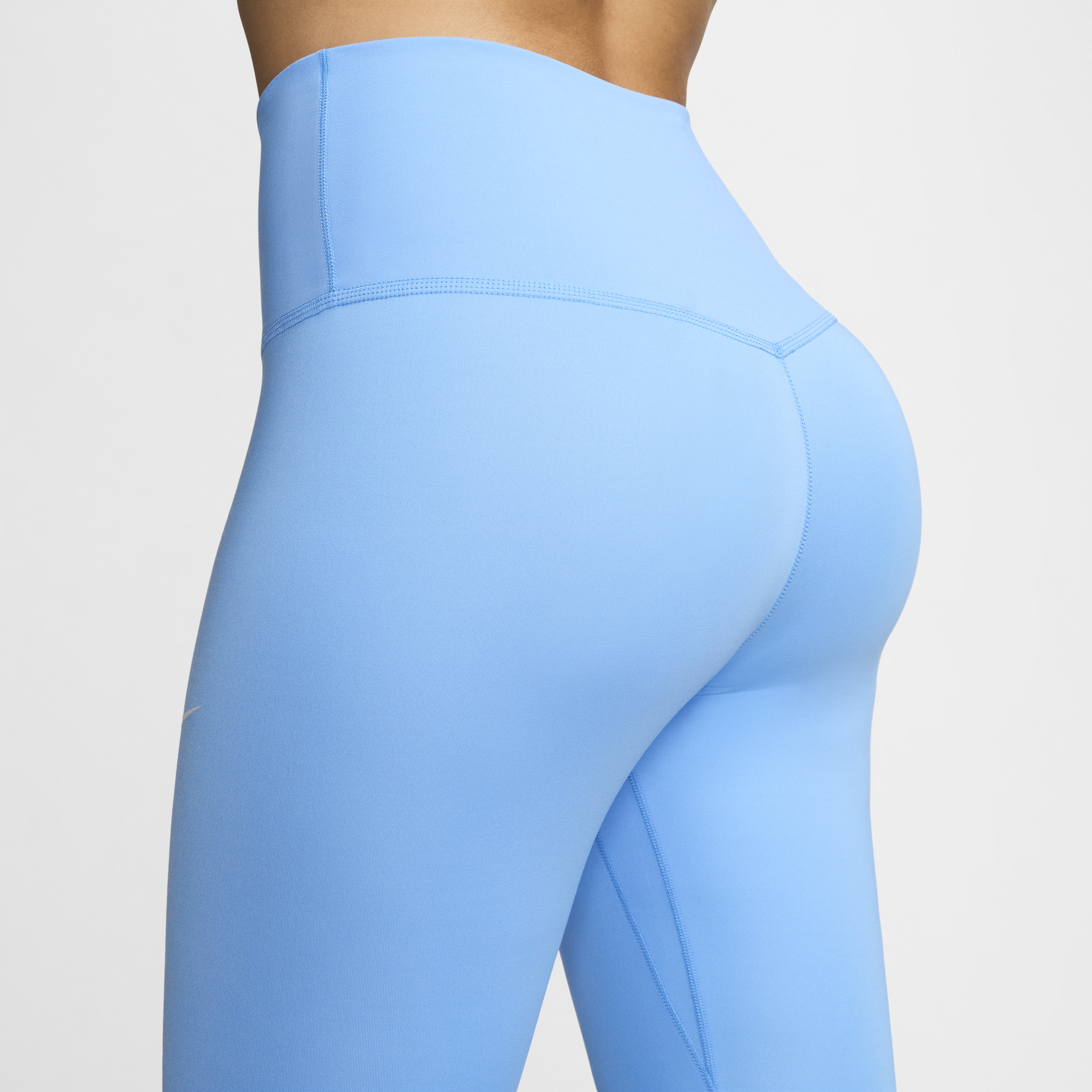 Nike One lange legging met hoge taille voor dames Blauw