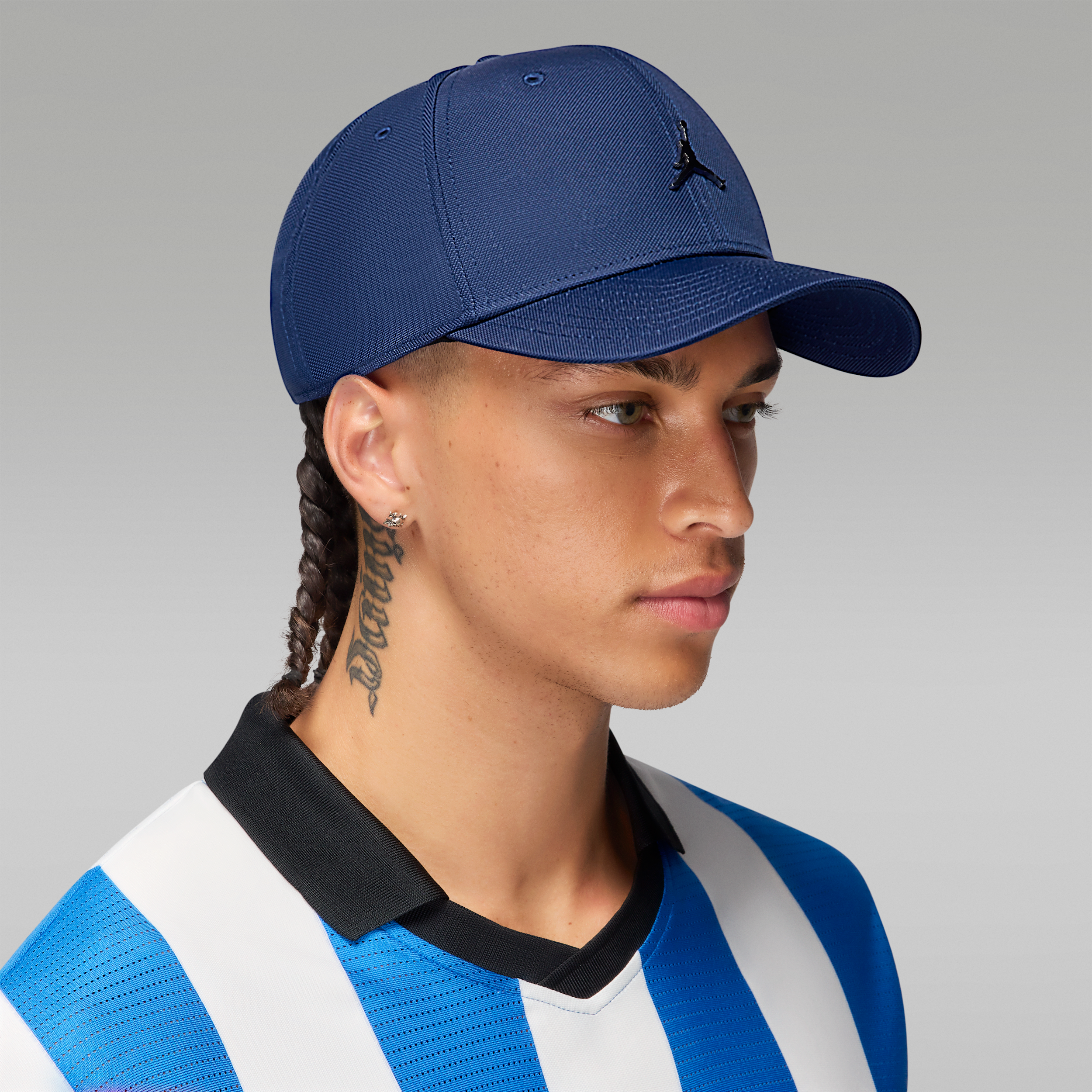 Thumbnail - Jordan Rise strukturierte Cap mit Jumpman aus Metall - Blau