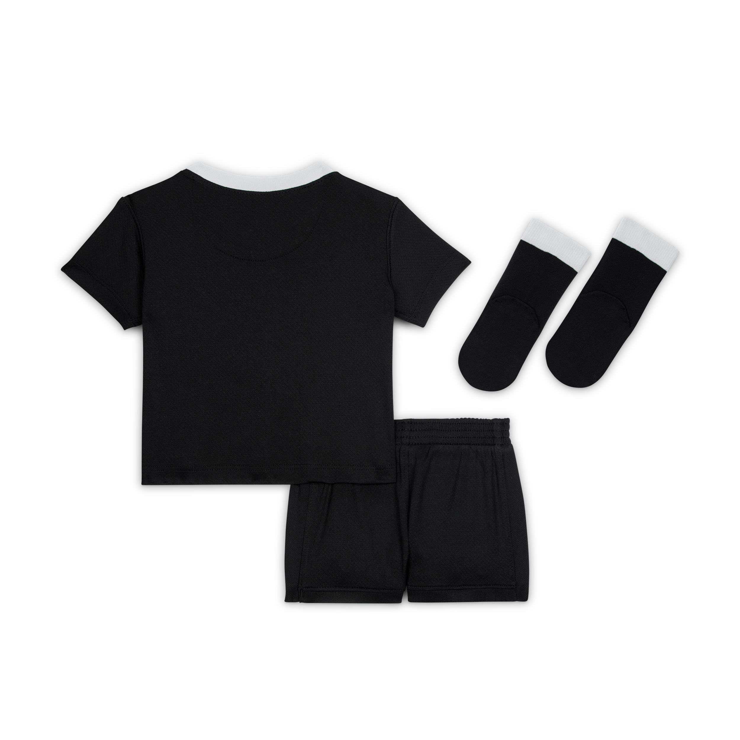 Thumbnail - FC Chelsea 2025/26 Stadium Third dreiteiliges Nike Total 90 Replika-Fußballtrikot-Set (Babys/Kleinkinder) - Schwarz