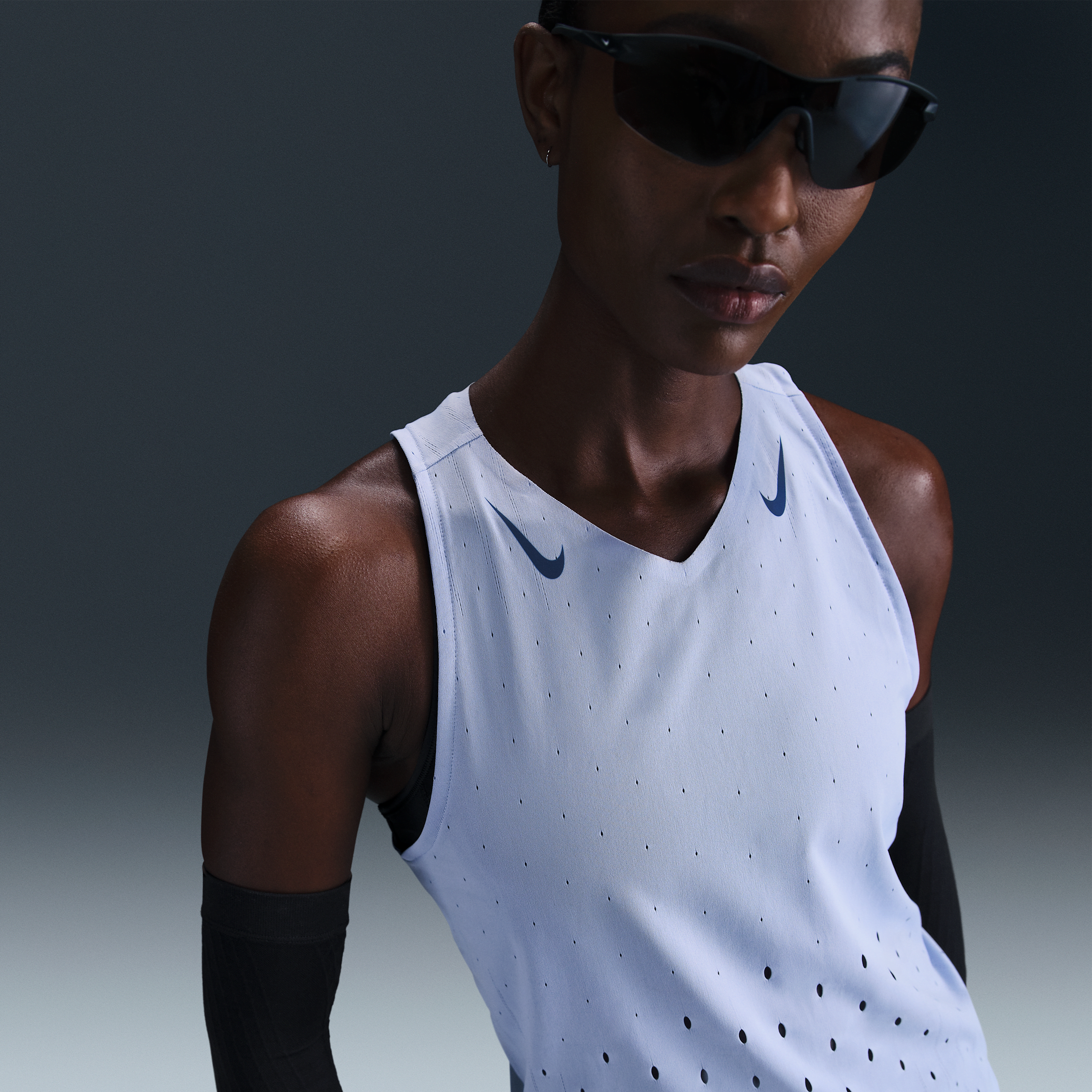 Thumbnail - Nike AeroSwift Dri-FIT ADV Lauf-Singlet für Damen - Grau