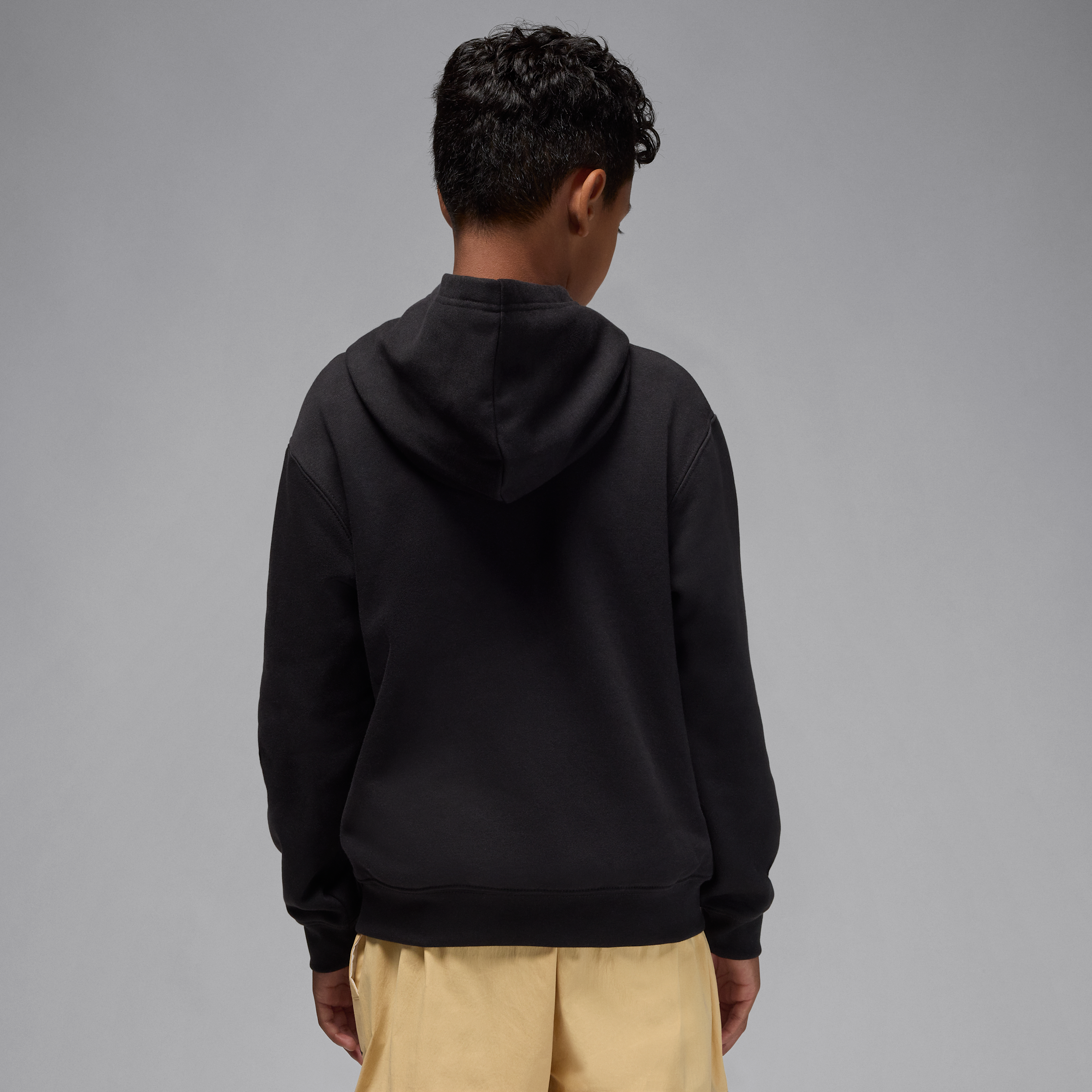 Thumbnail - Jordan Essentials Baseline-Fleece-Kapuzenpullover (ältere Kinder) - Schwarz