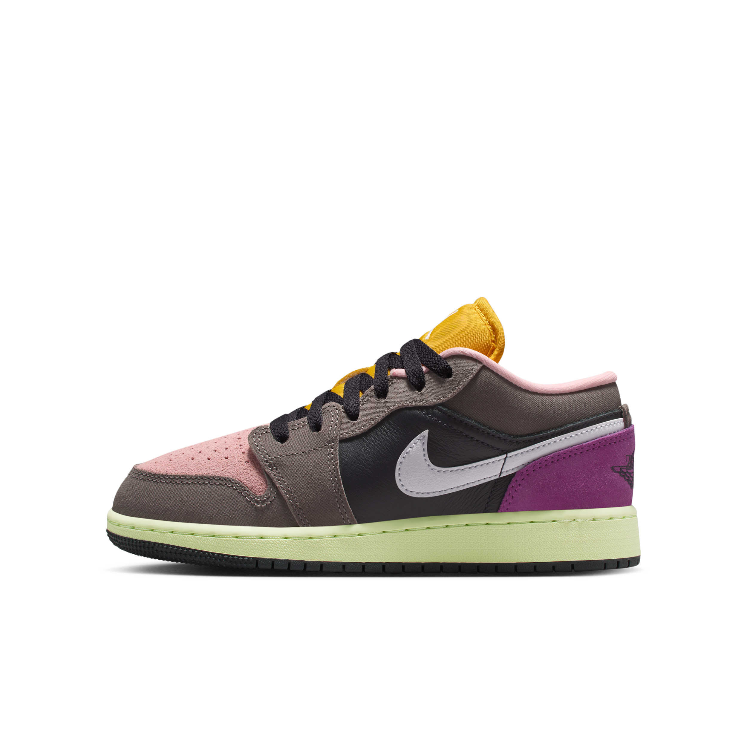 Nike Air Jordan 1 Low SE Older Kids Shoes - Grey