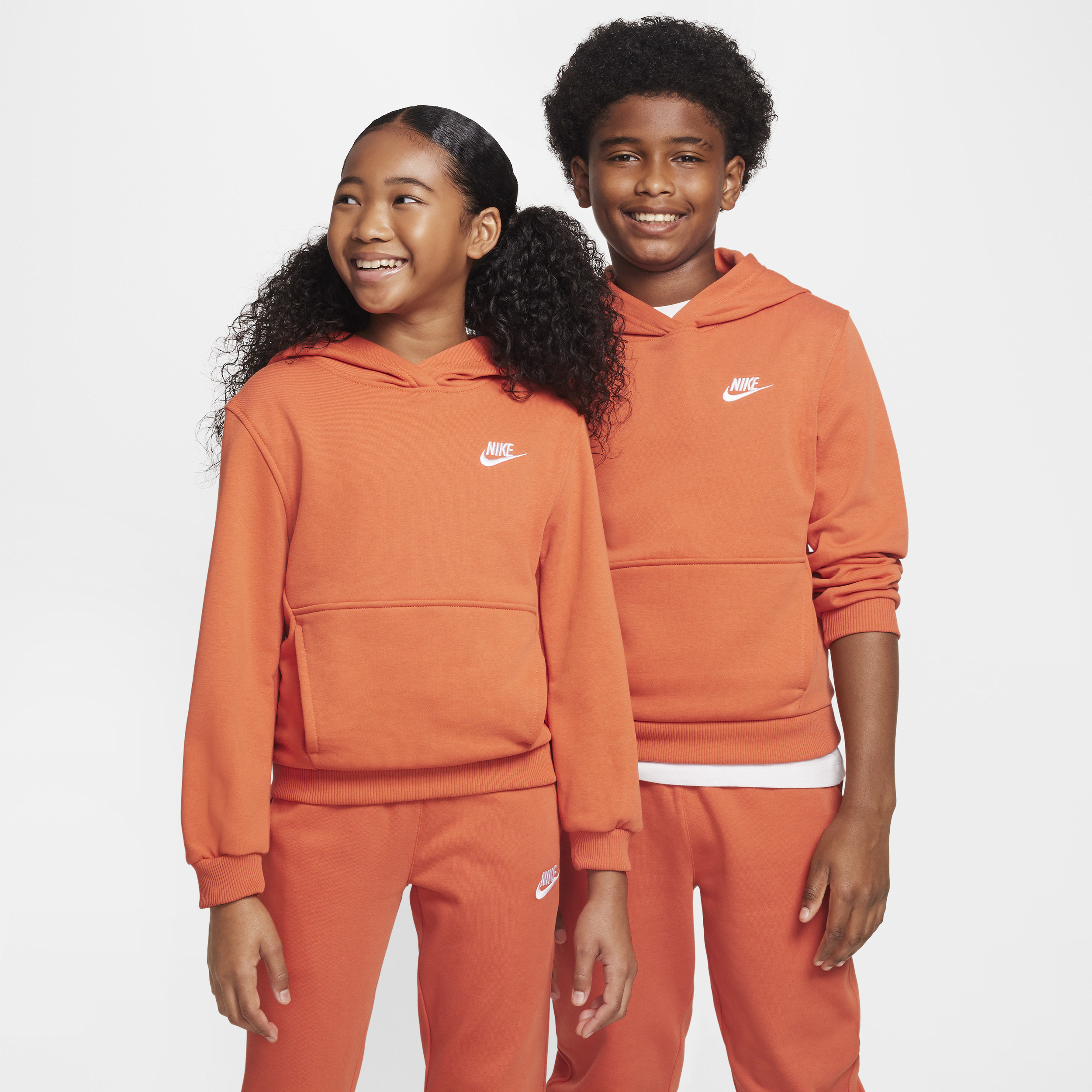 Sweat à capuche Nike Sportswear Club Fleece pour ado - Orange