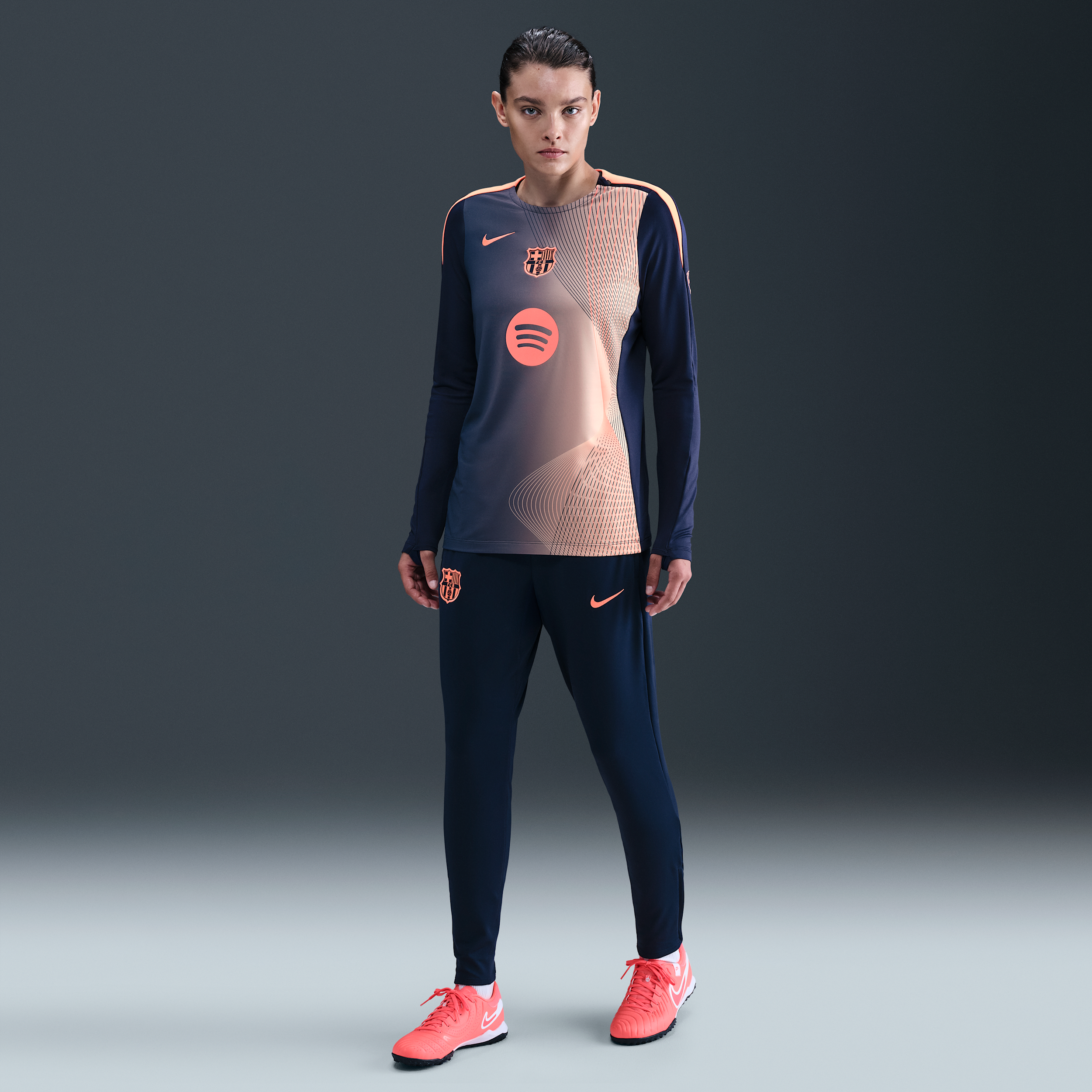 F.C. Barcelona Strike Third Womens Nike Dri-FIT Total 90 Football Knit Pants - Blue - Polyester/Elastane