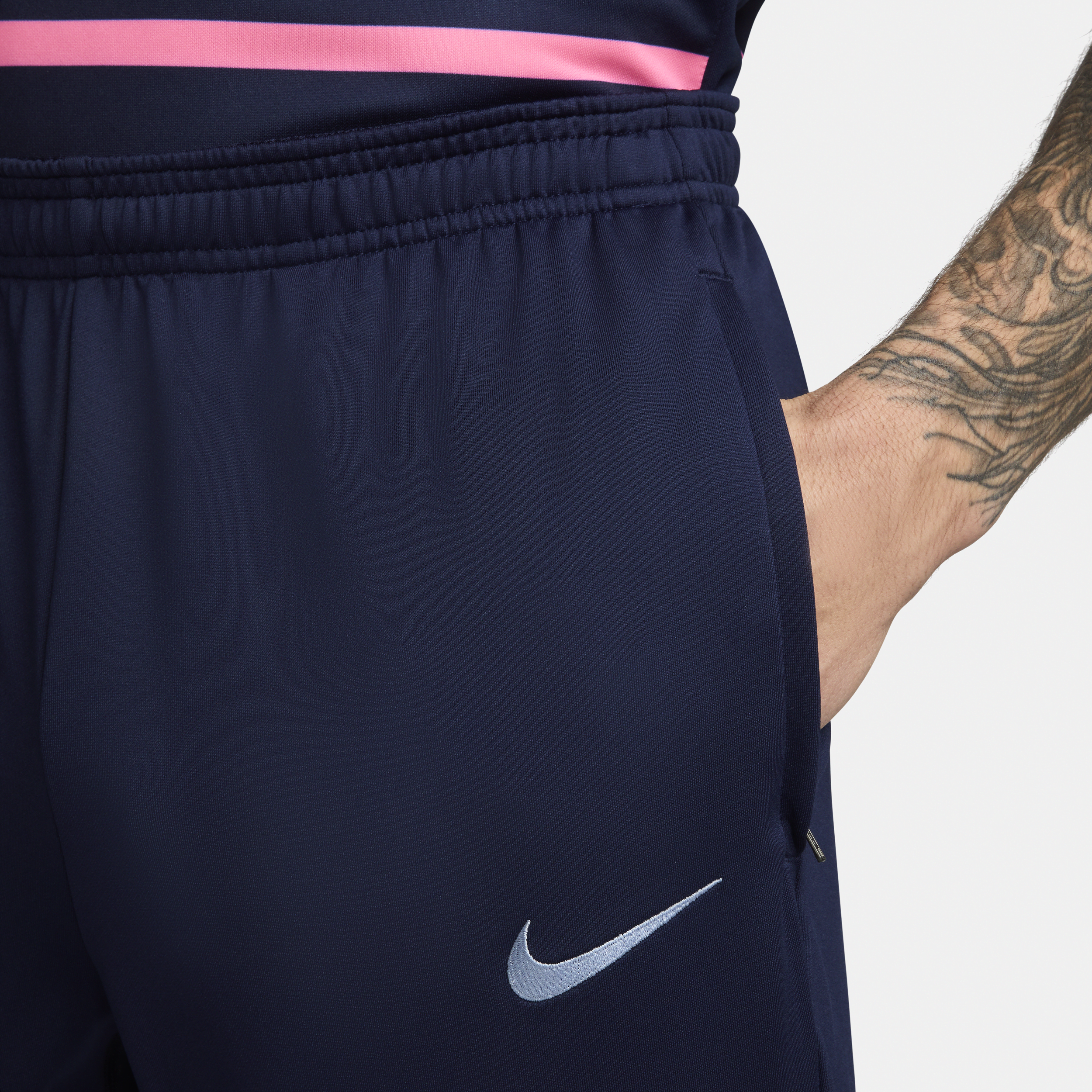 Pantalon de foot en maille Nike Dri-FIT FFF Strike pour homme - Bleu