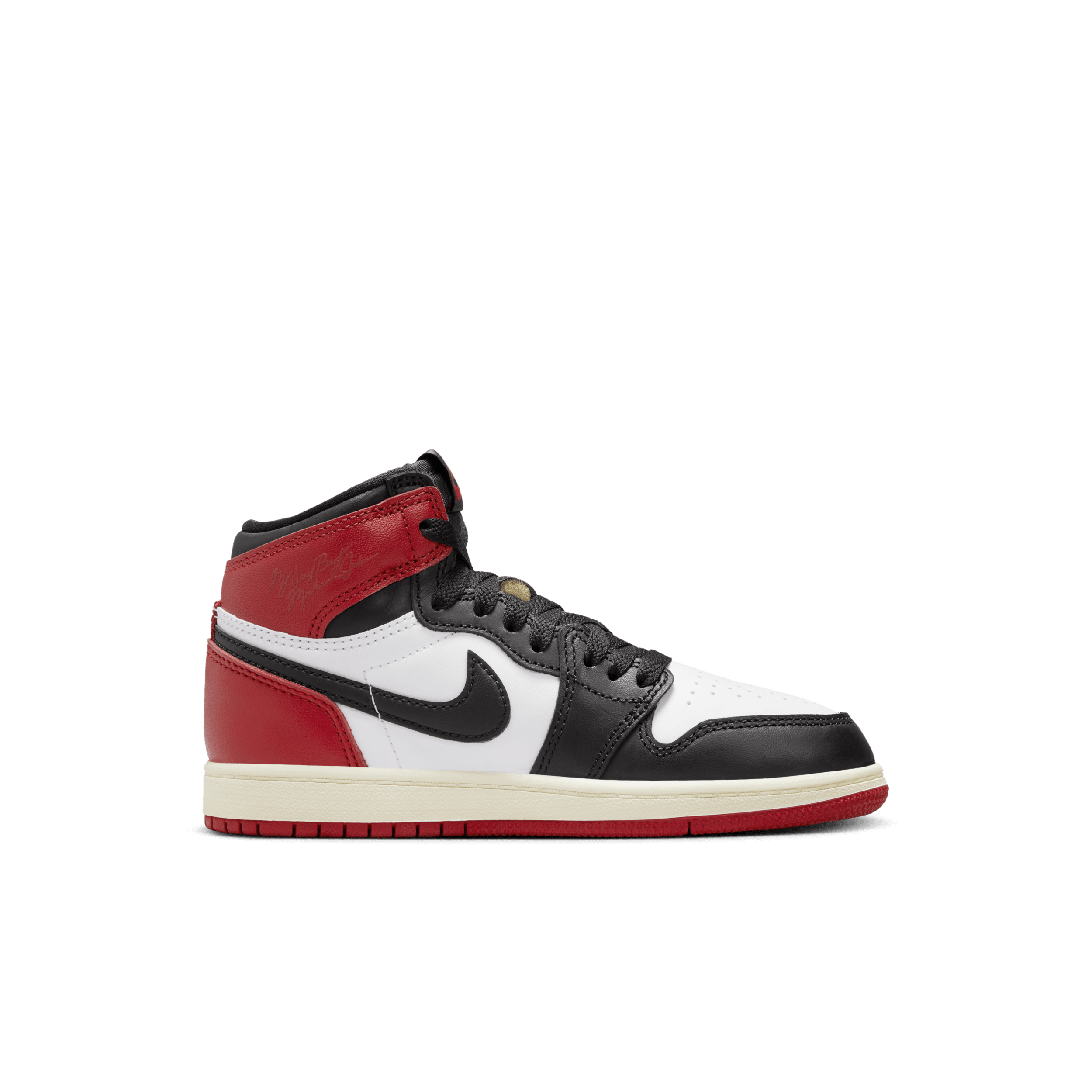 Thumbnail - Jordan 1 Retro High OG "Black Toe" Schuh (jüngere Kinder) - Weiß