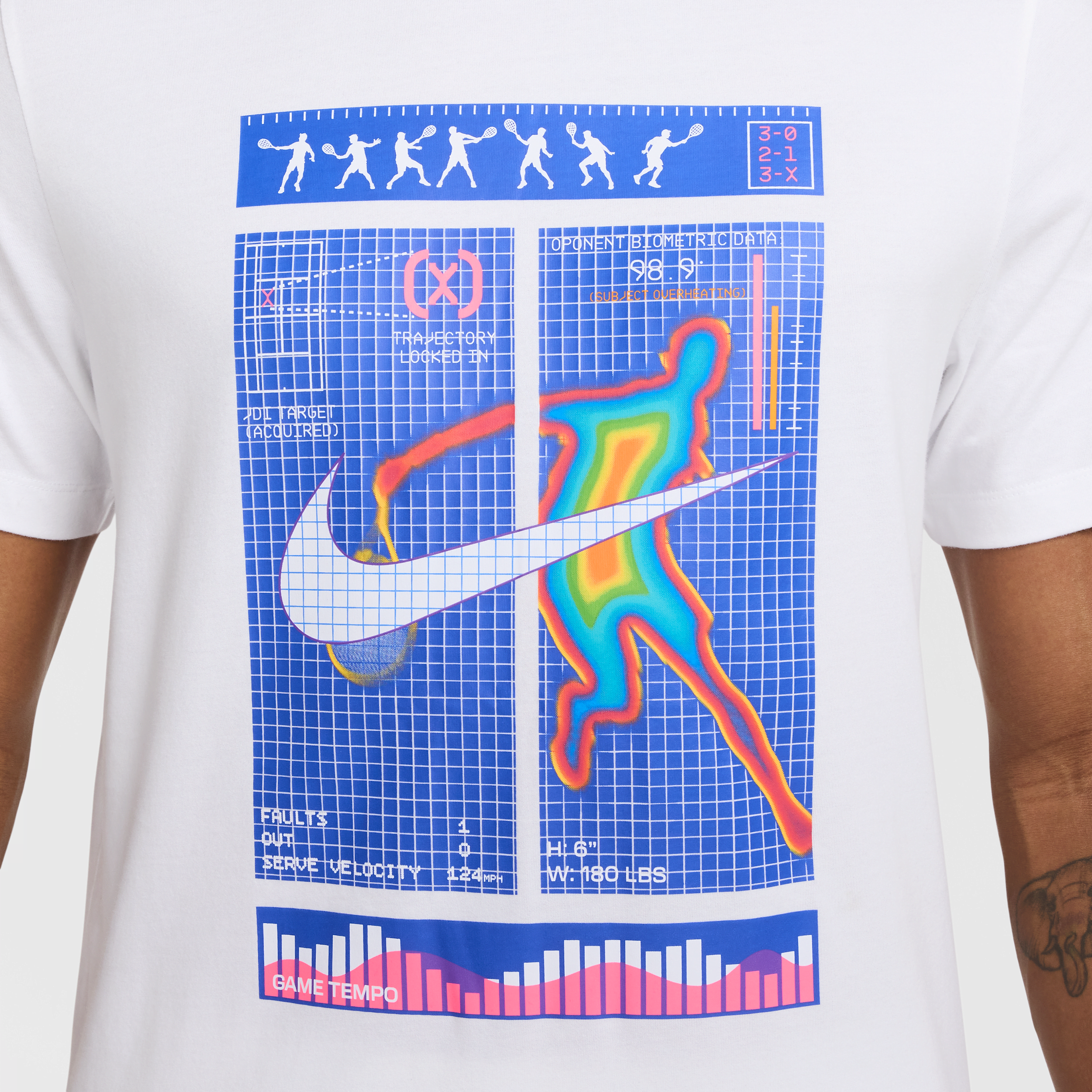 T-shirt de tennis NikeCourt Dri-FIT pour homme - Blanc