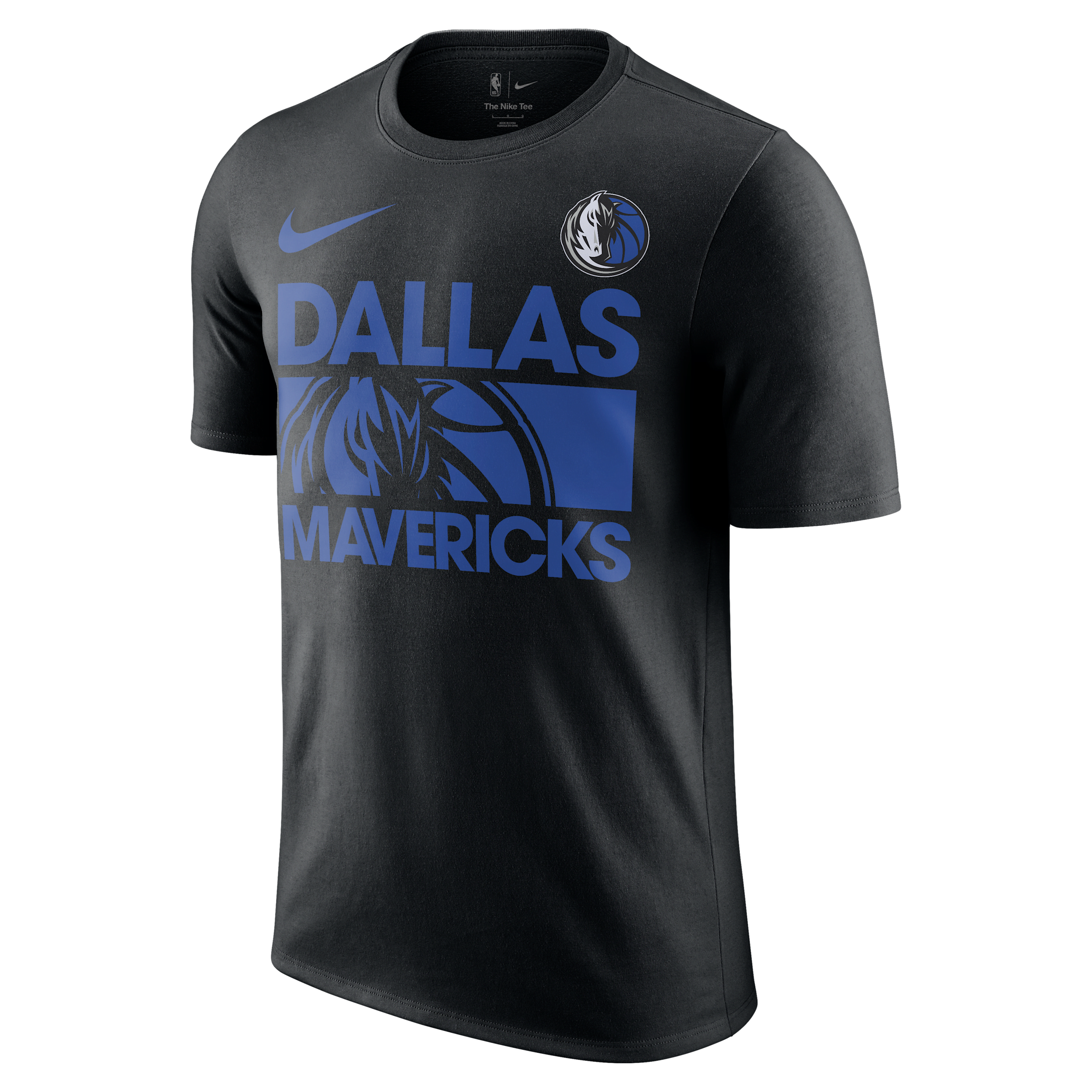 T-shirt Nike NBA Dallas Mavericks Courtside pour homme - Noir