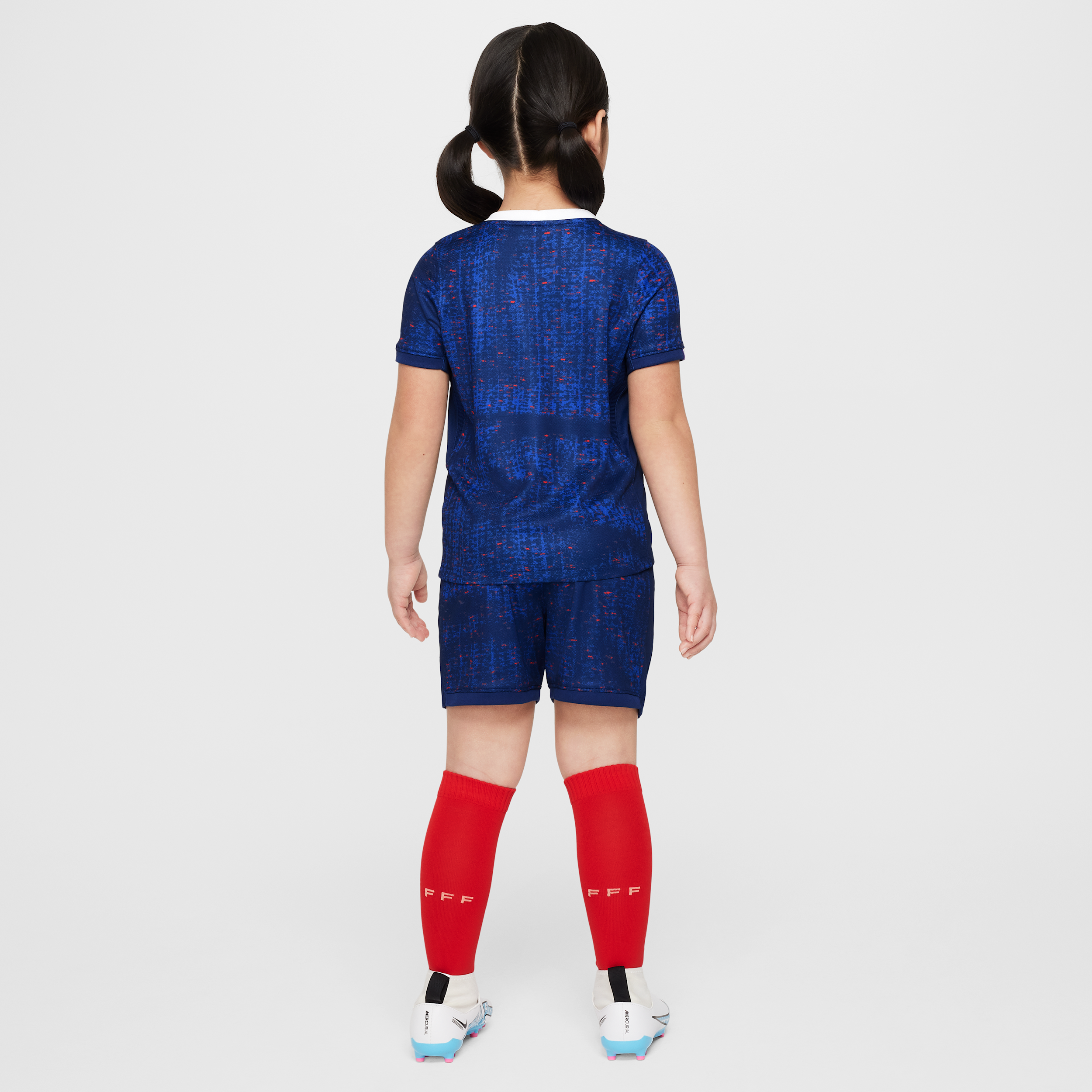 Thumbnail - FFF 2025/26 Stadium Home dreiteiliges Nike Replika Fußballtrikot-Set (jüngere Kinder) - Blau