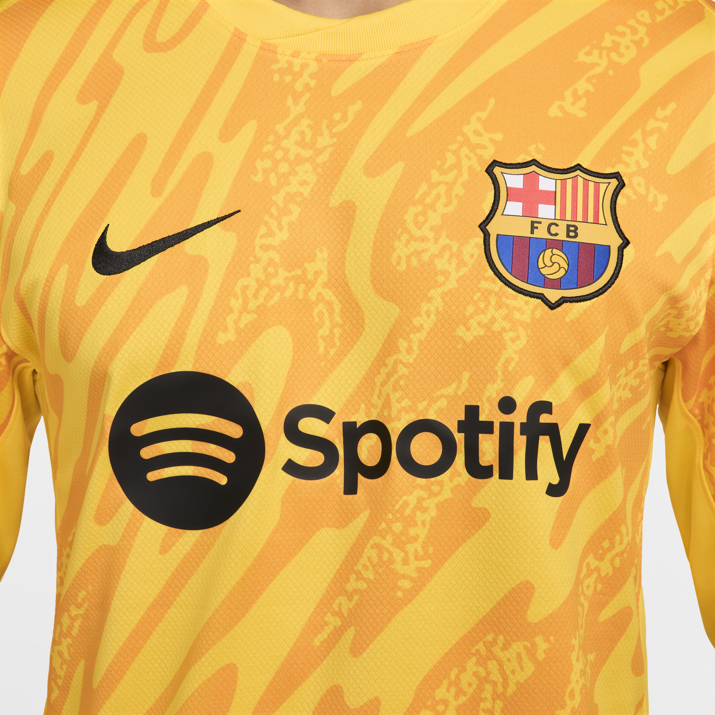 Maillot à manches longues replica Nike Football FC Barcelone 2024/25 Stadium Gardien de but pour homme - Jaune