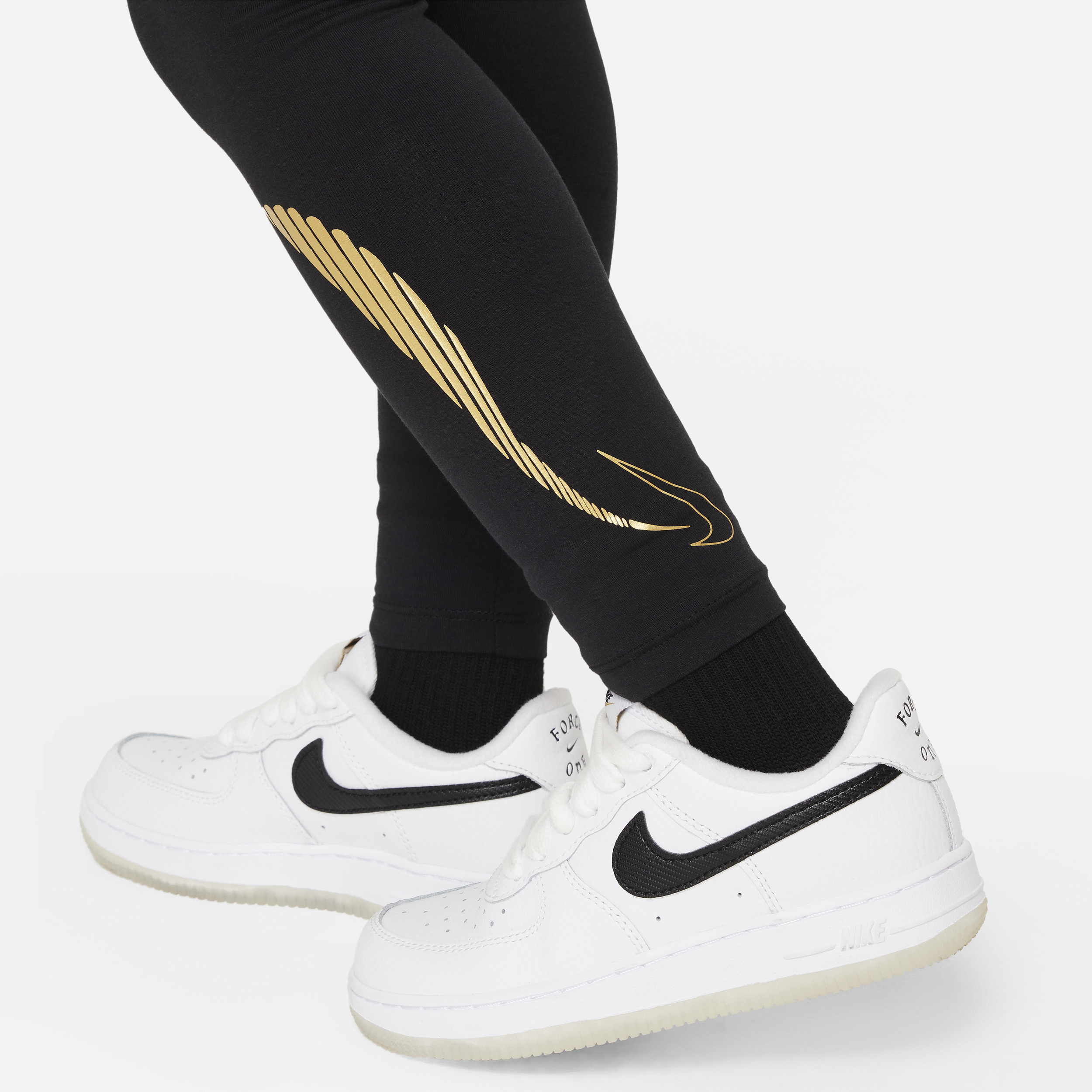 Nike Sportswear Shine legging voor kleuters Zwart