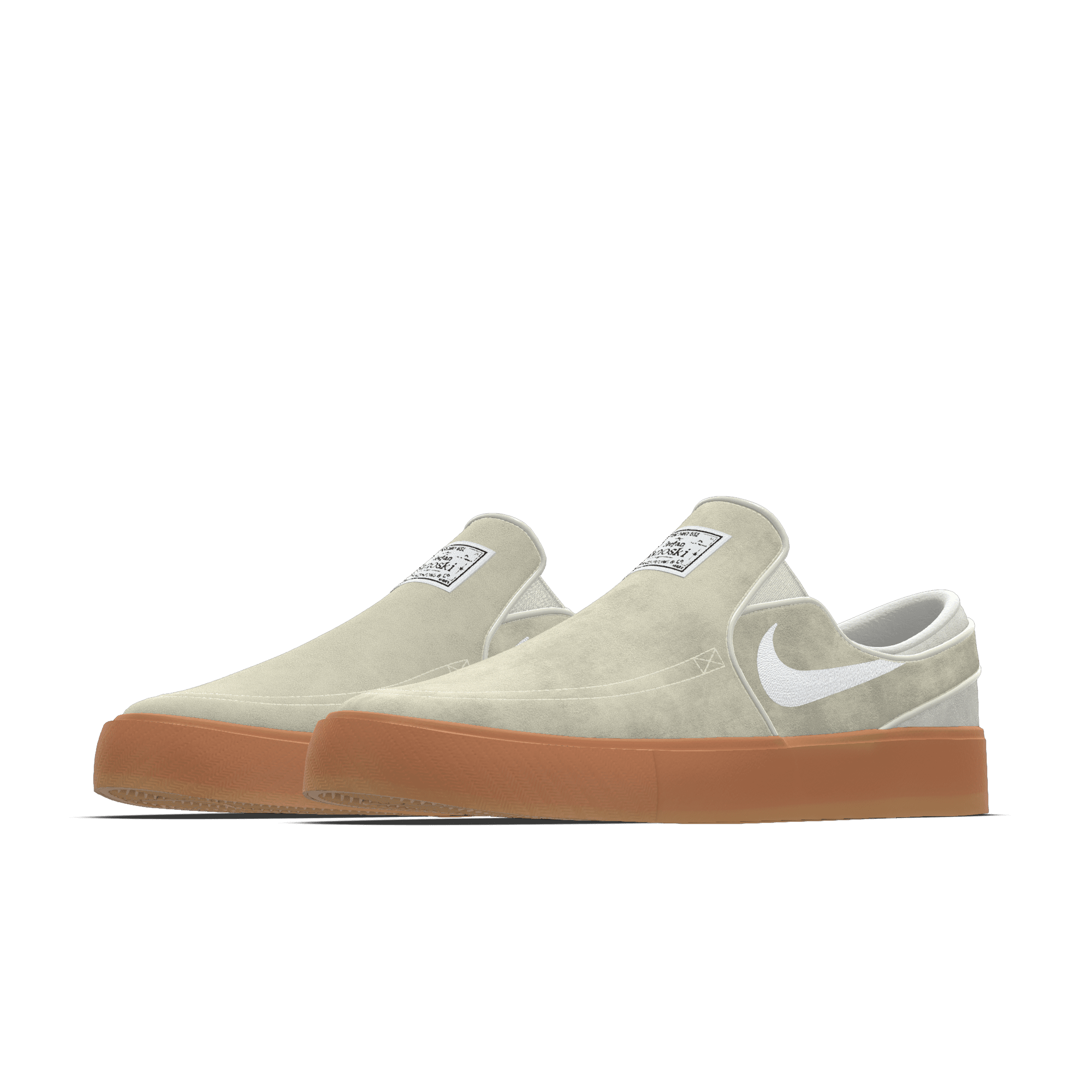Nike SB Zoom Janoski Slip By You custom skateschoenen voor dames - Wit - 8829626478