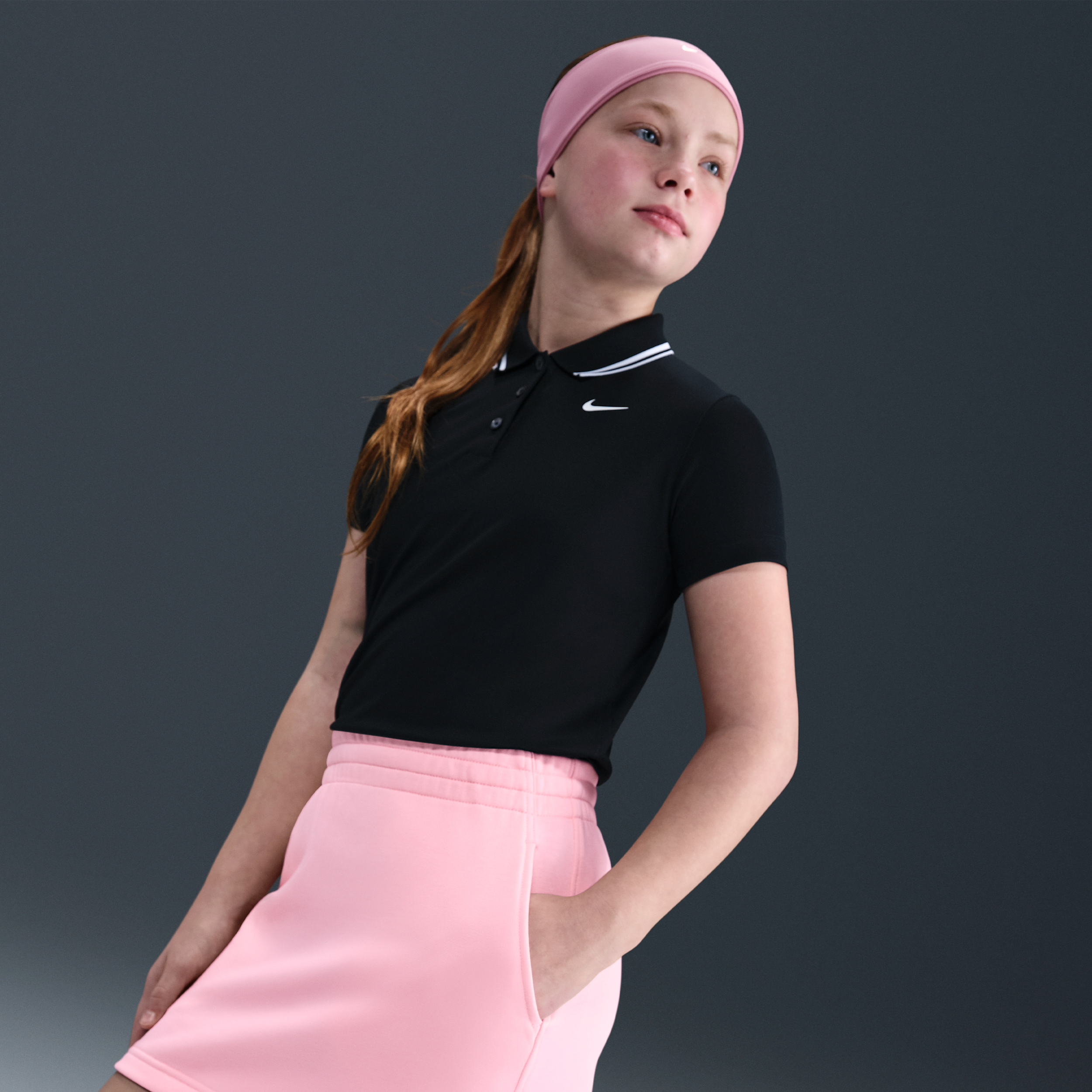 Thumbnail - Nike Sportswear Club Rock aus French Terry (ältere Kinder, Mädchen) - Pink