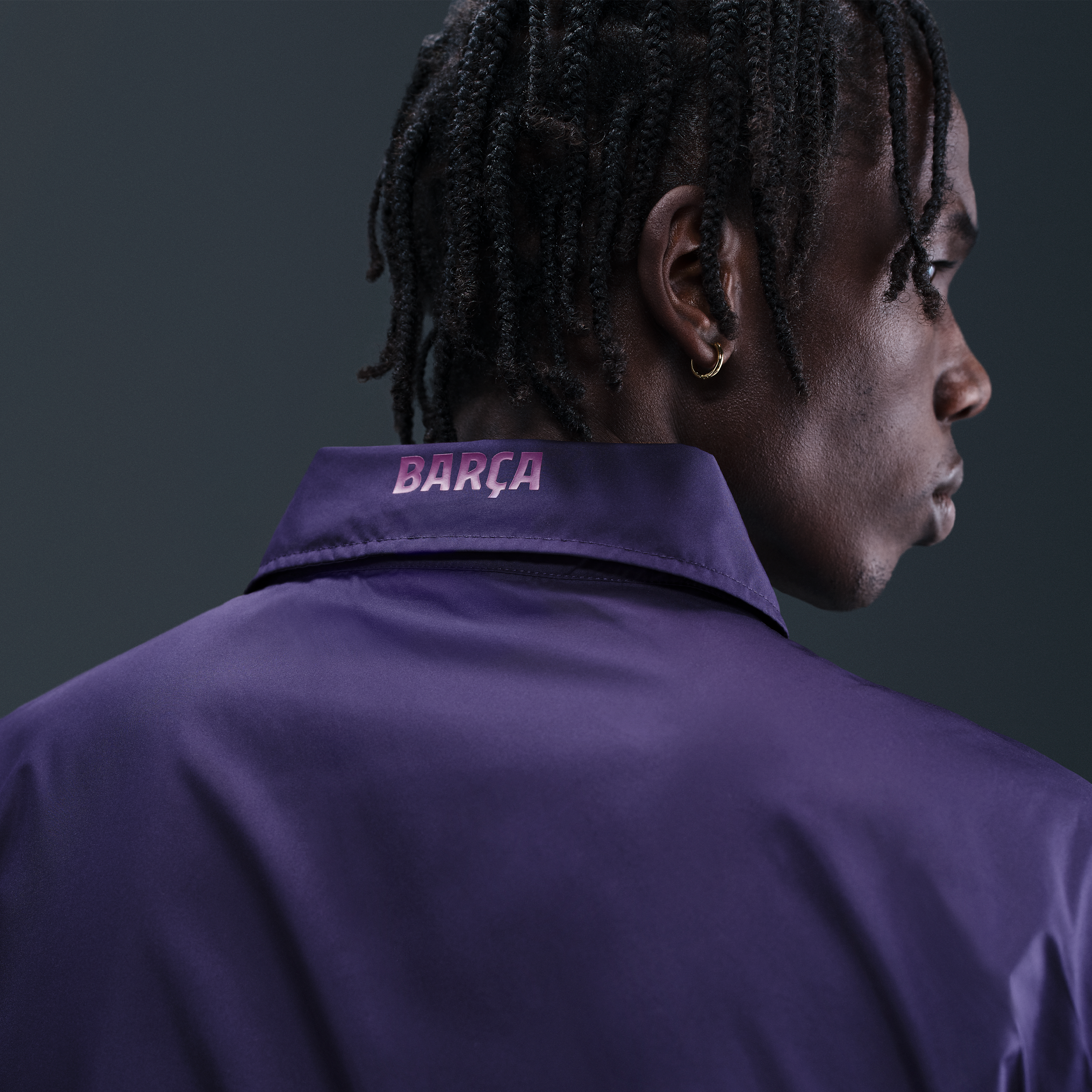 Thumbnail - FC Barcelona Club Nike Fußball-Coaches-Jacke (Herren) - Lila