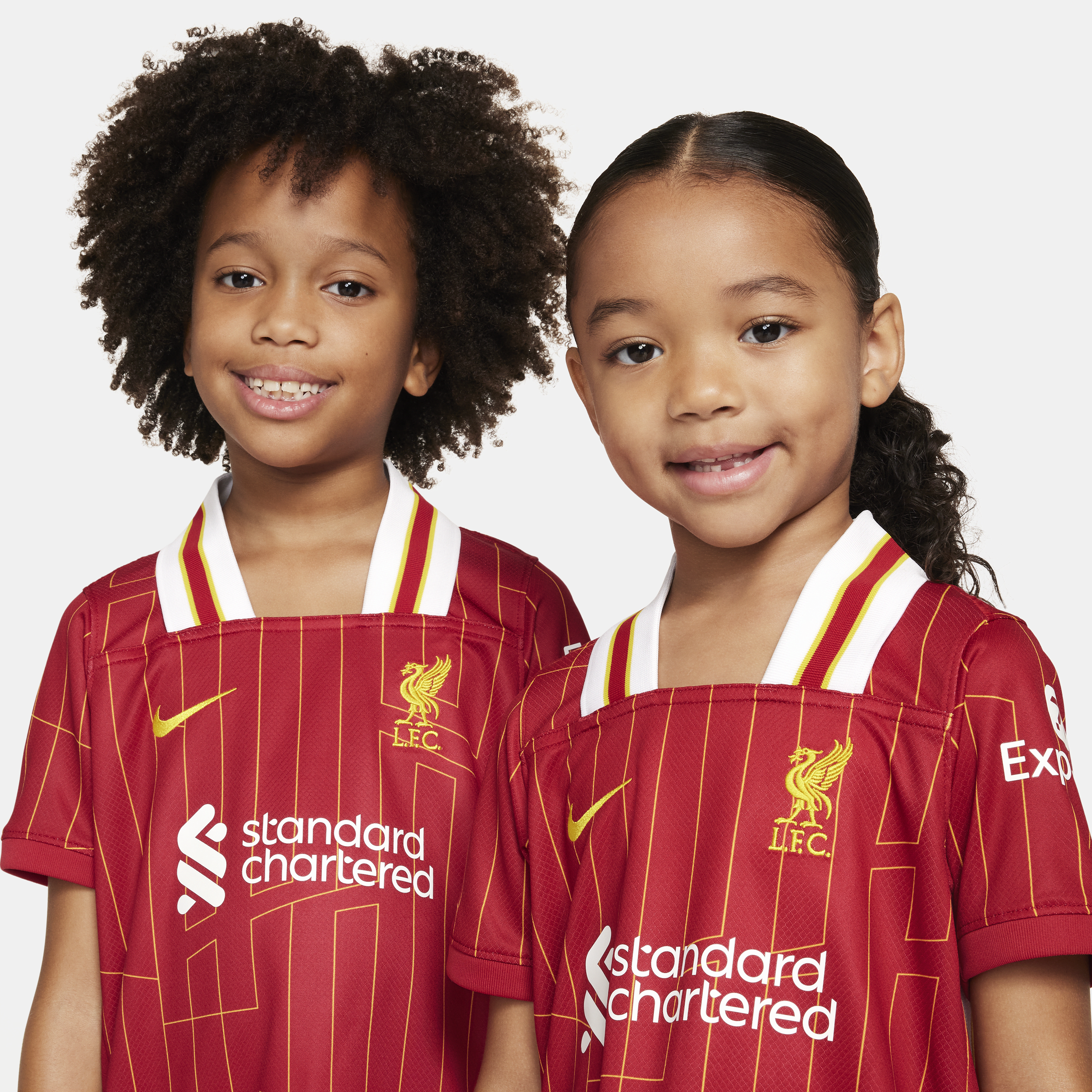 Ensemble 3 pièces replica Nike Football Liverpool FC 2024/25 Stadium Domicile pour enfant - Rouge