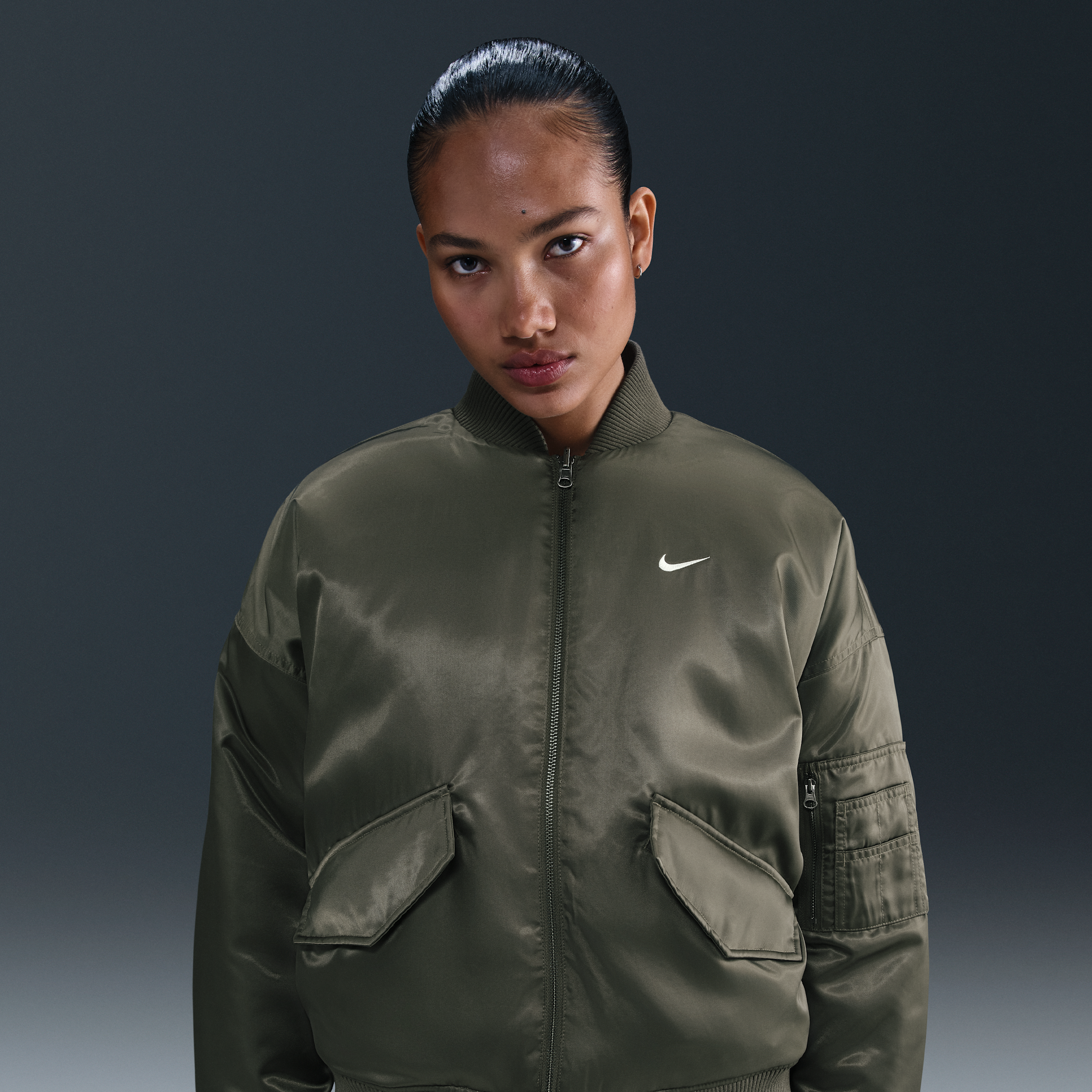Giacca bomber reversibile Therma-FIT Nike – Donna - Verde