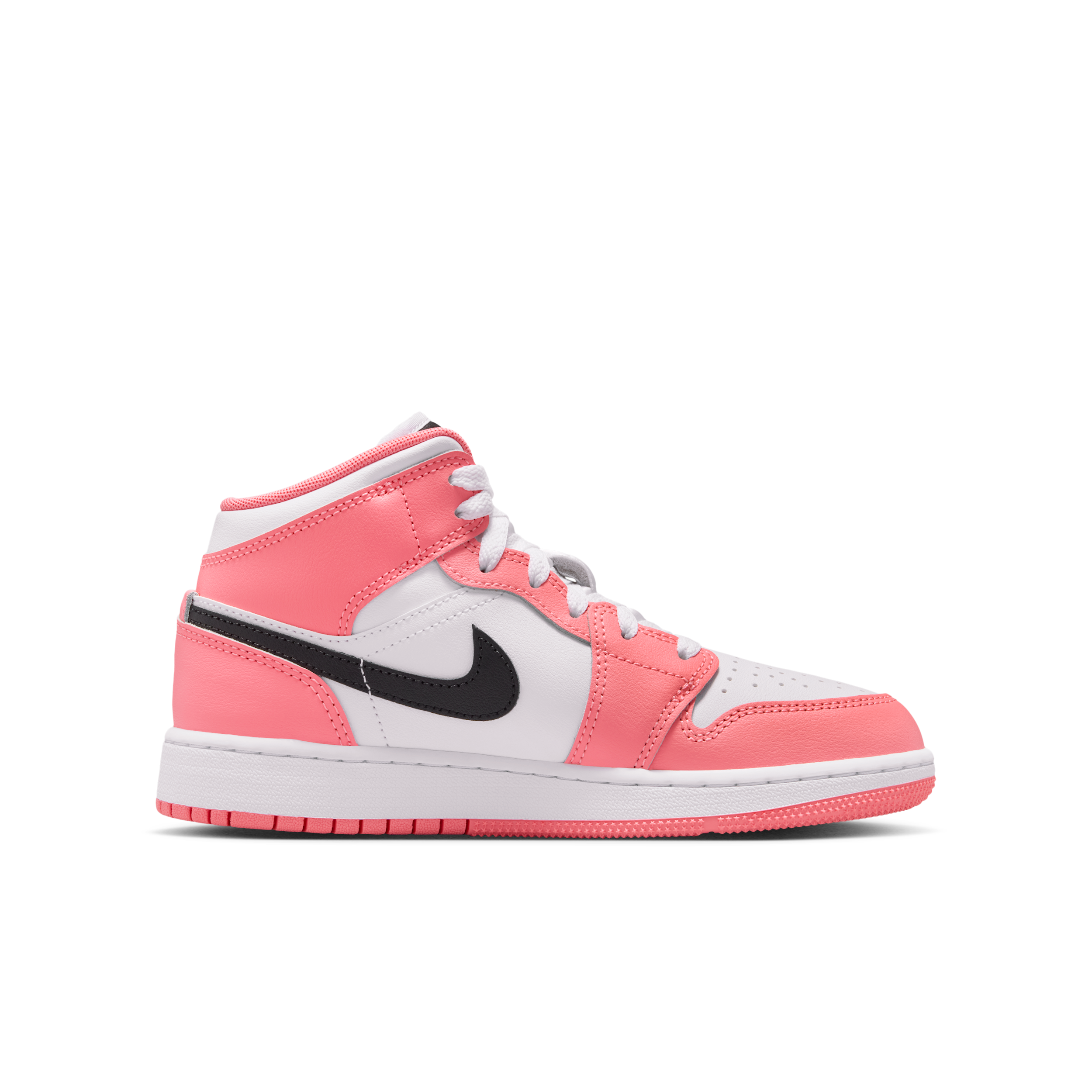 Thumbnail - Air Jordan 1 Mid Schuh für ältere Kinder - Pink
