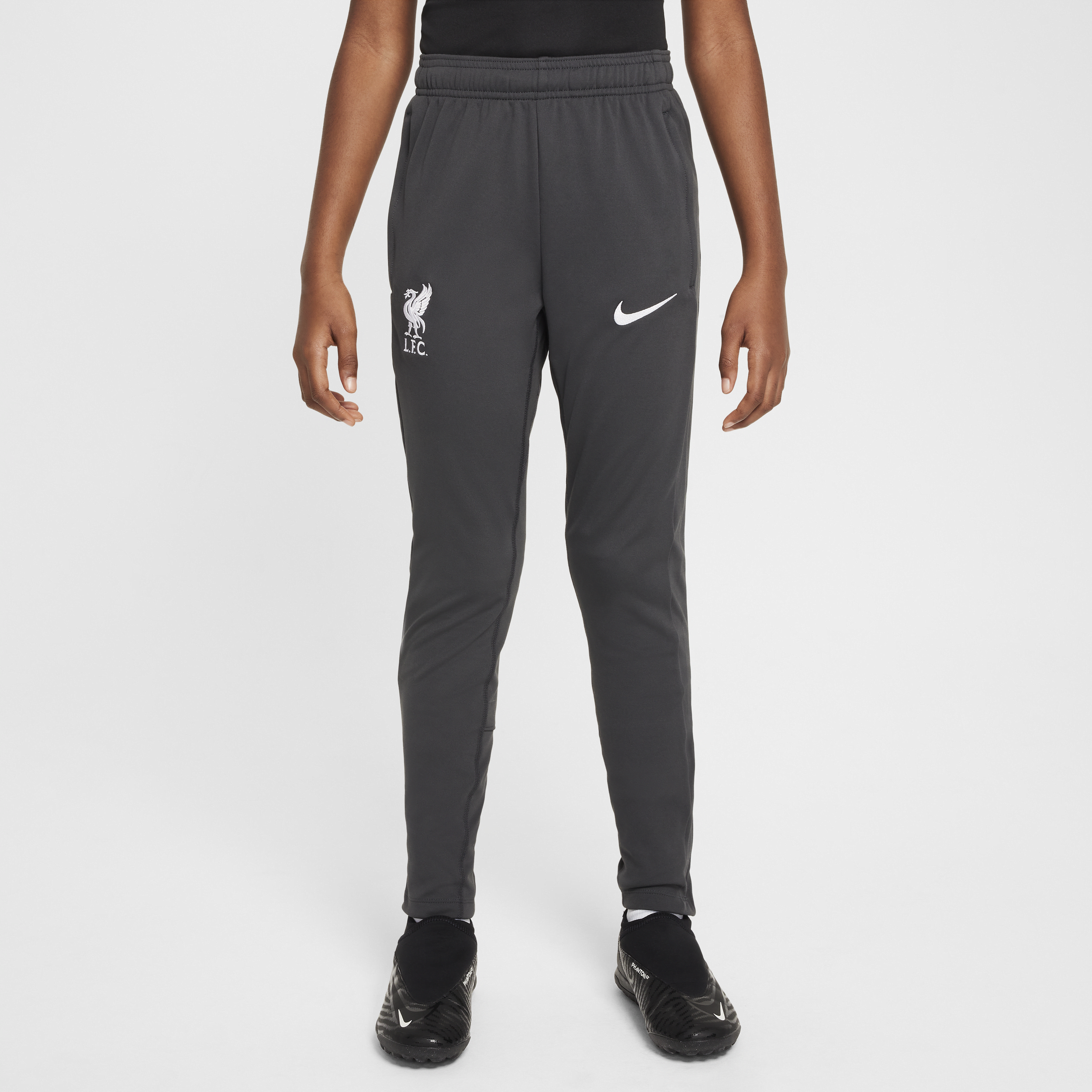 Pantalon de foot en maille Nike Dri-FIT Liverpool FC Academy Pro pour ado - Gris