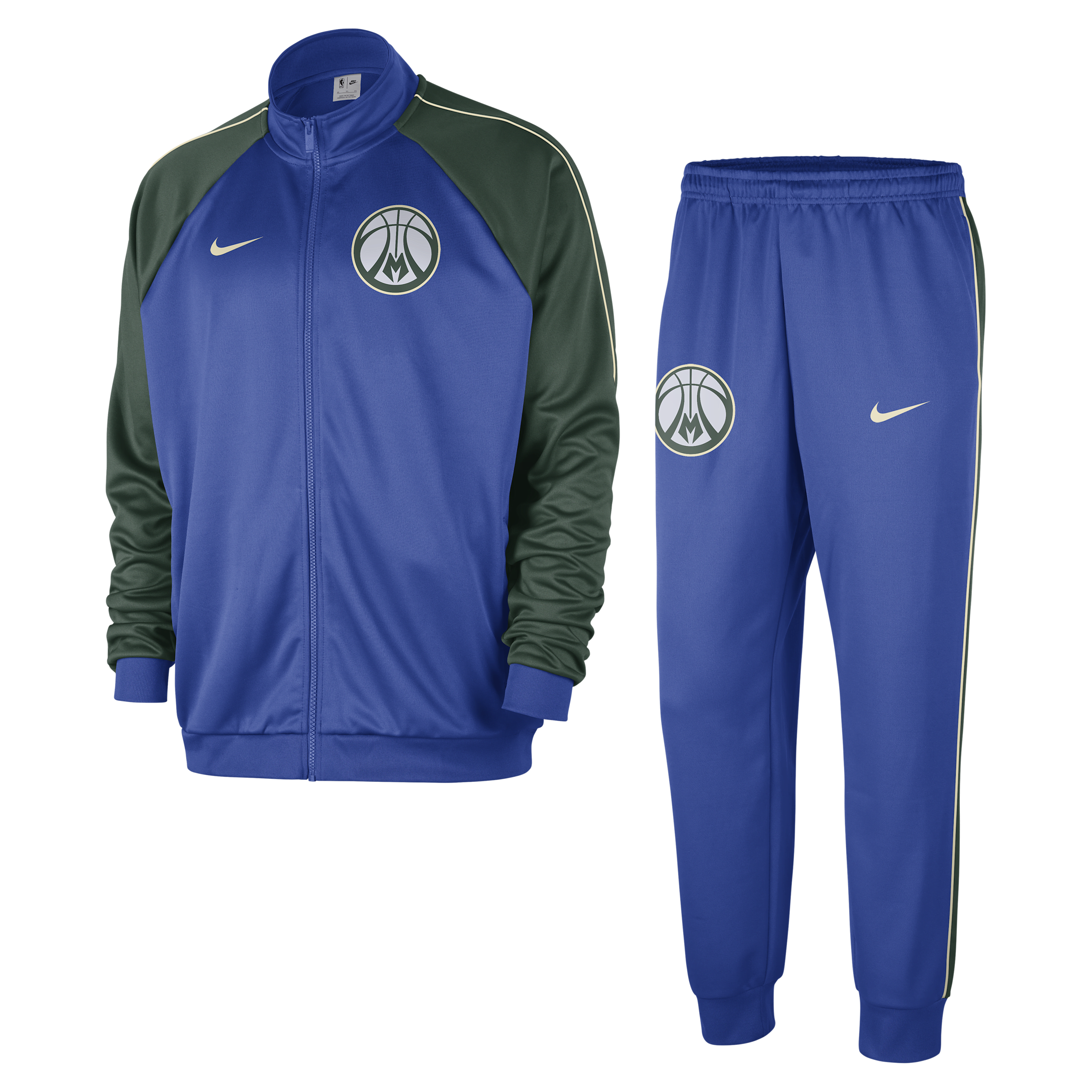 Survêtement Nike NBA Milwaukee Bucks Club Courtside City Edition pour homme - Bleu