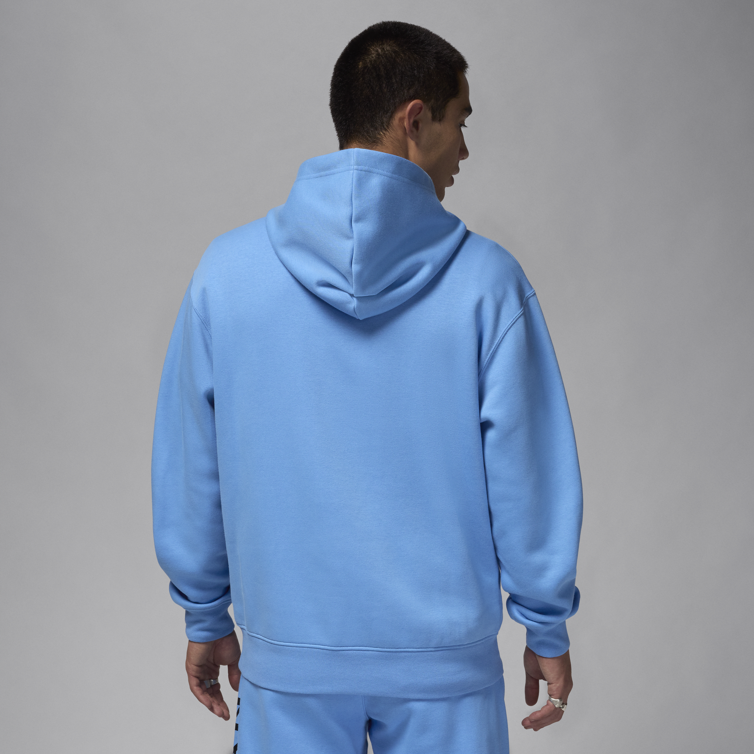 Sweat à capuche en tissu Fleece Jordan Essentials pour Homme - Bleu