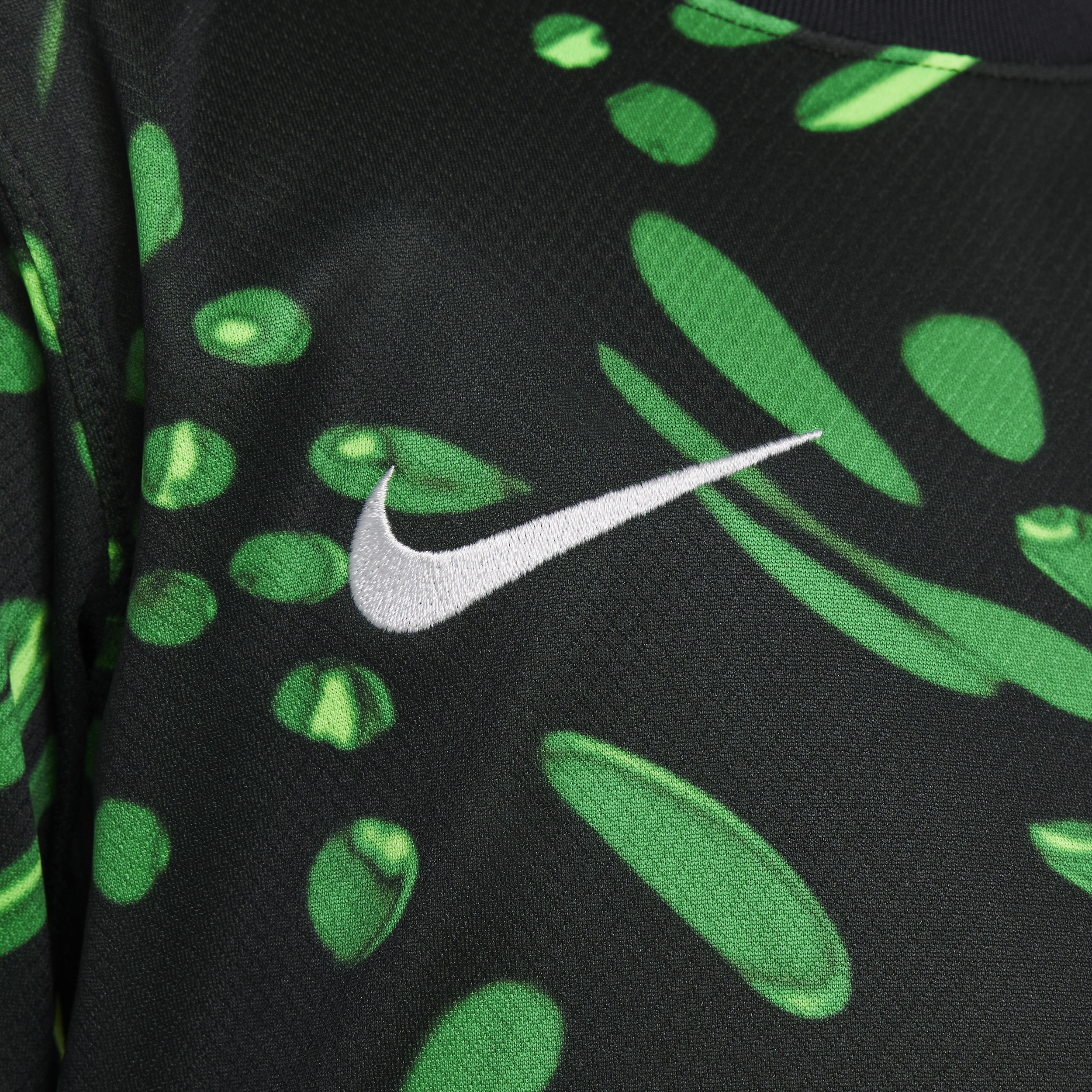 Nike Nigeria 2024 Stadium Uit Dri-FIT replica voetbalshirt voor kids Zwart